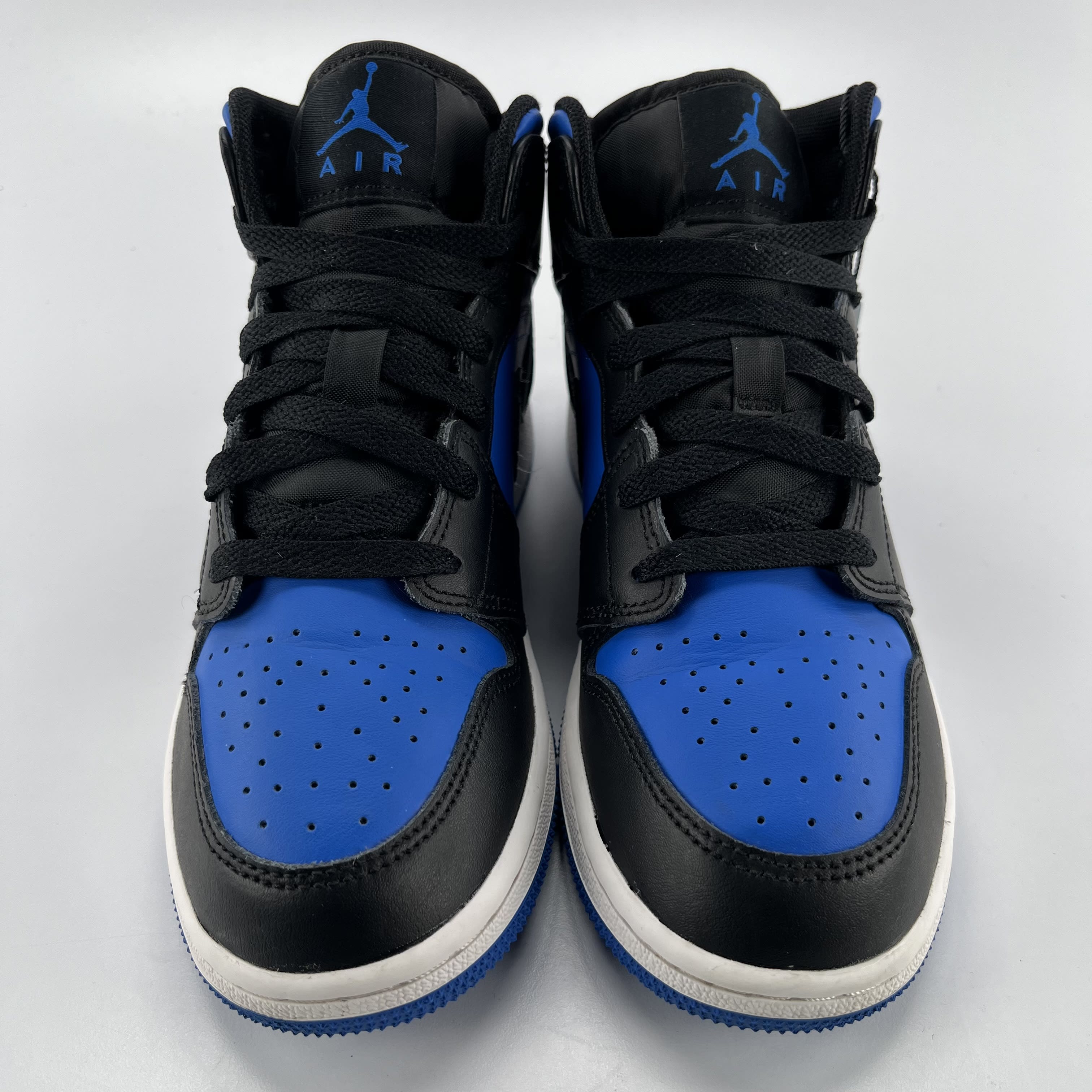 635935 Jordan 1 Mid Black Royal Blue (GS)