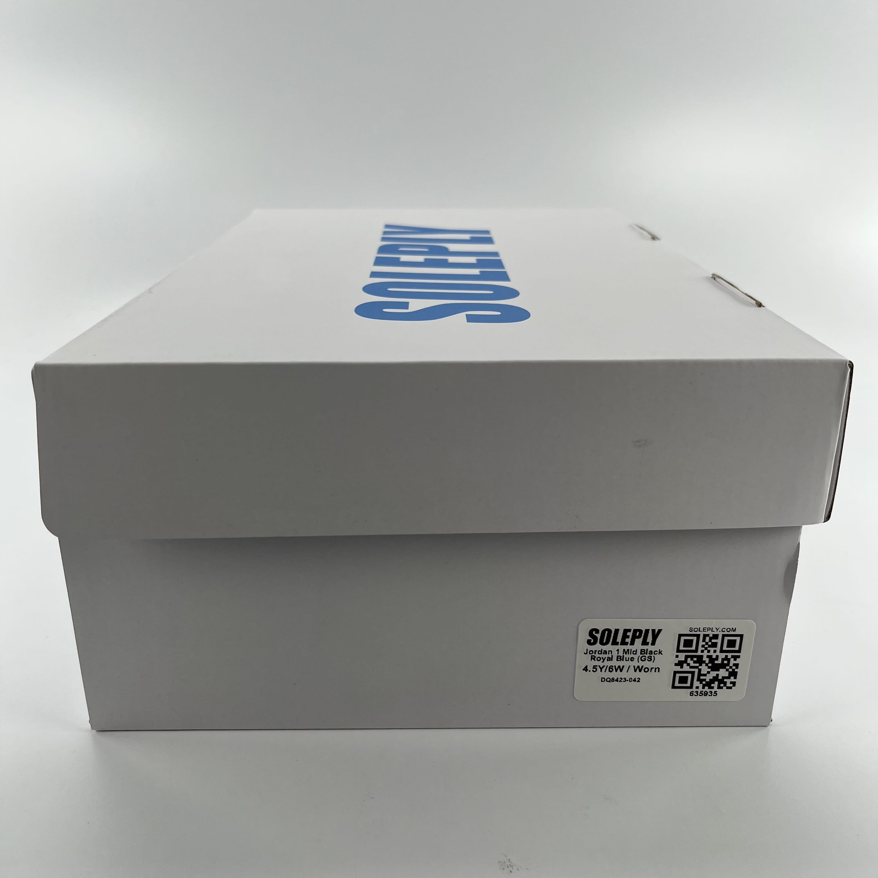 635935 Jordan 1 Mid Black Royal Blue (GS)
