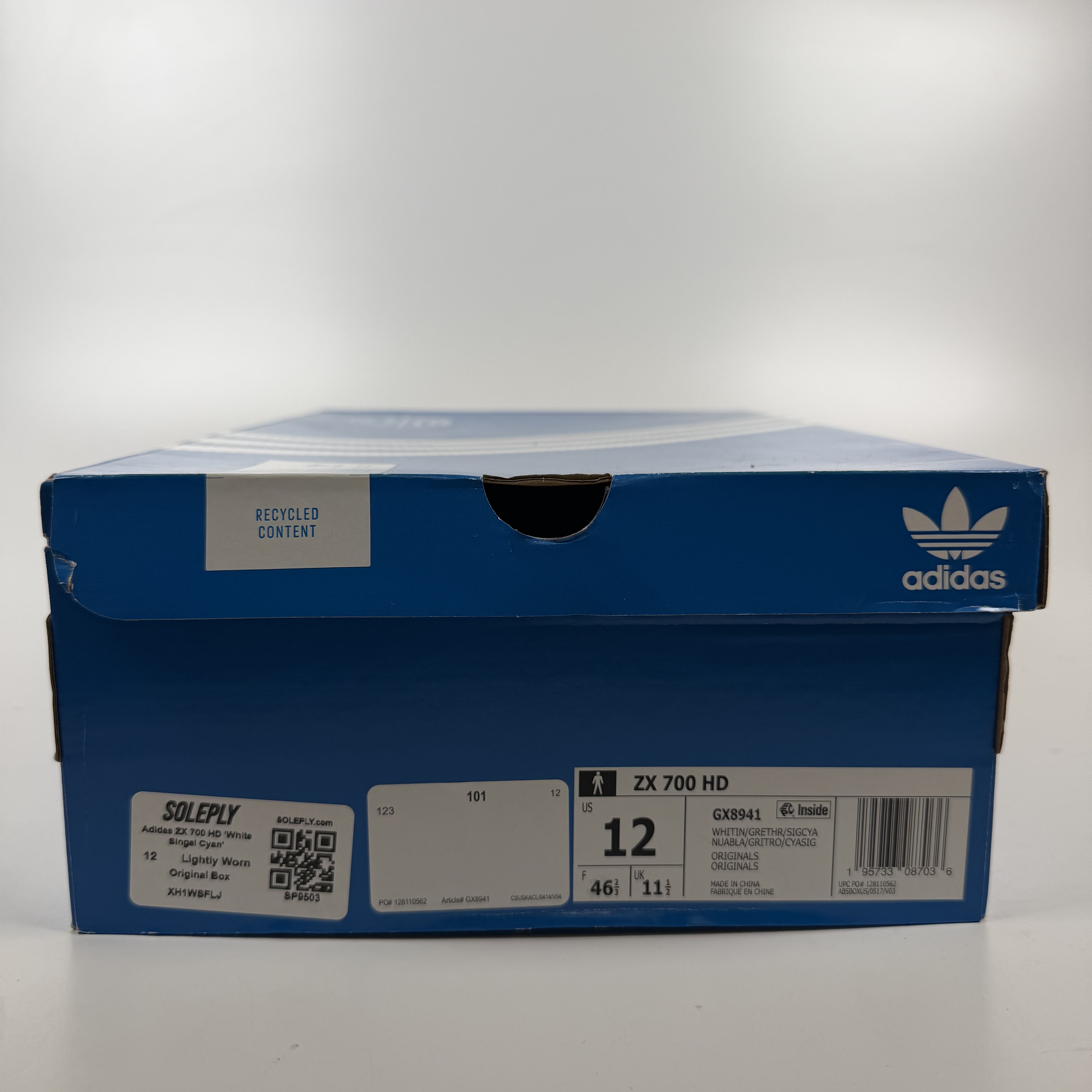 SP9503 Adidas ZX 700 HD 'White Singal Cyan'
