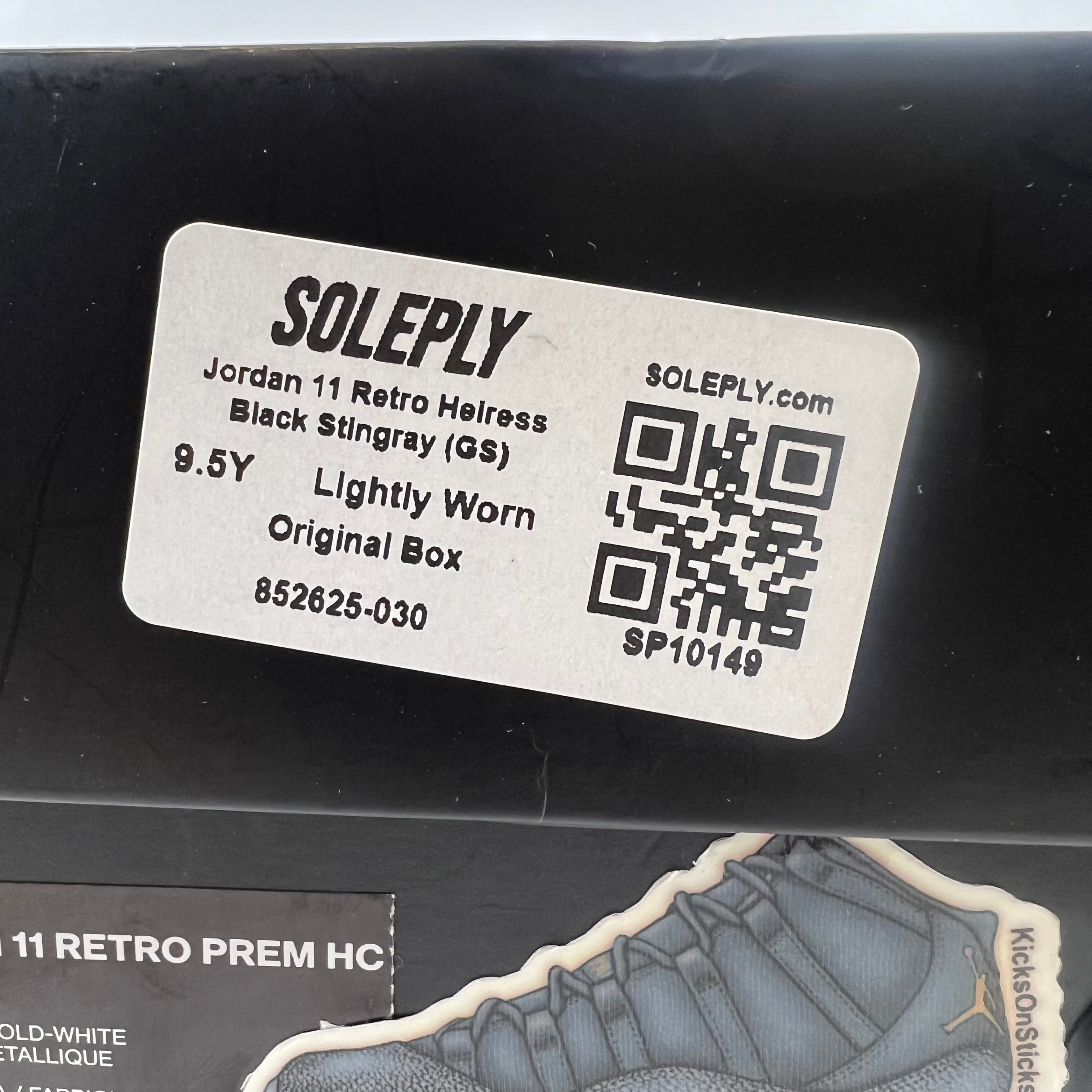SP10149 Jordan 11 Retro Heiress Black Stingray (GS)