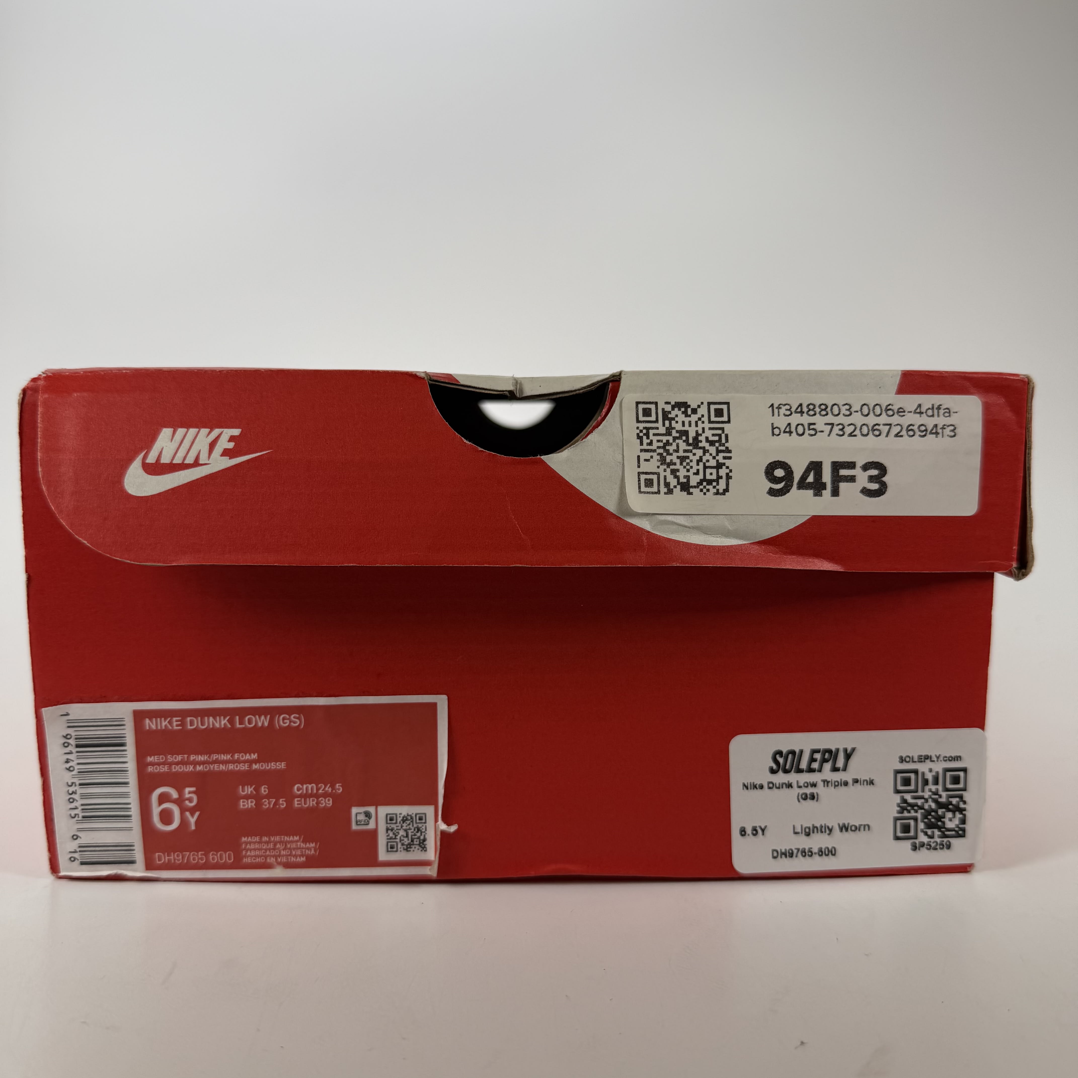 SP5259 Nike Dunk Low Triple Pink (GS)