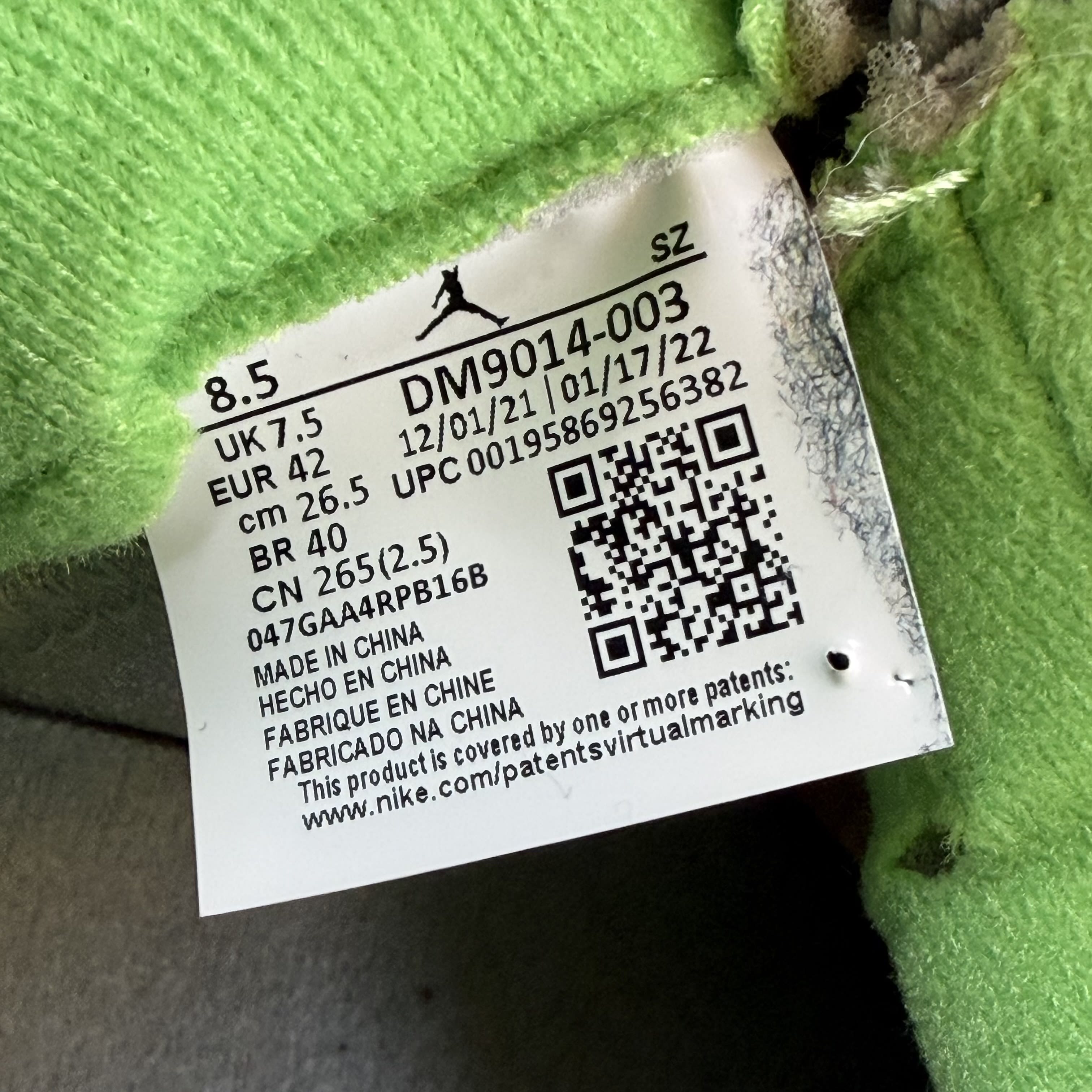 SP11263 Jordan 5 Retro Green Bean (2022)