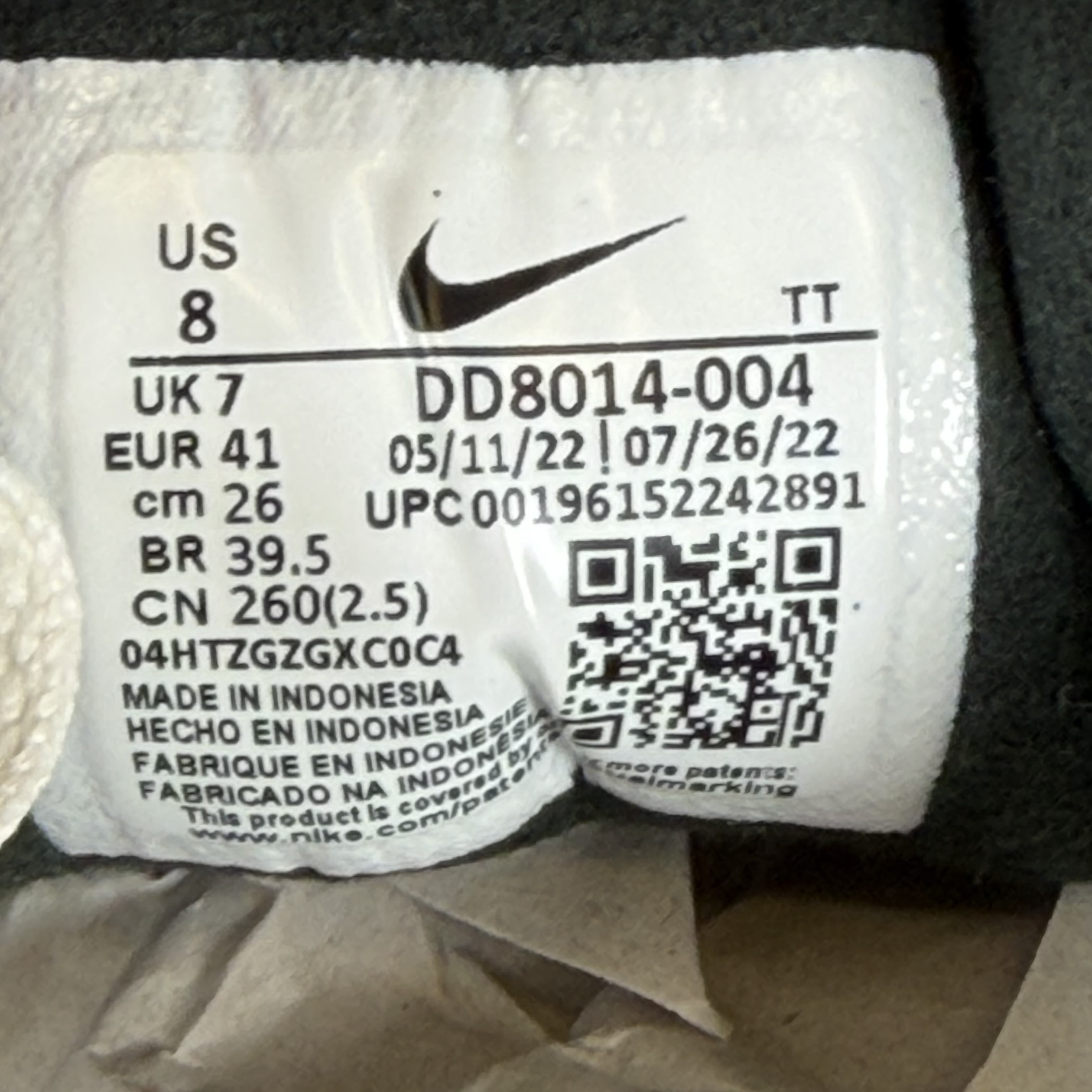 SP5734 Nike Waffle One SE Grey Fog