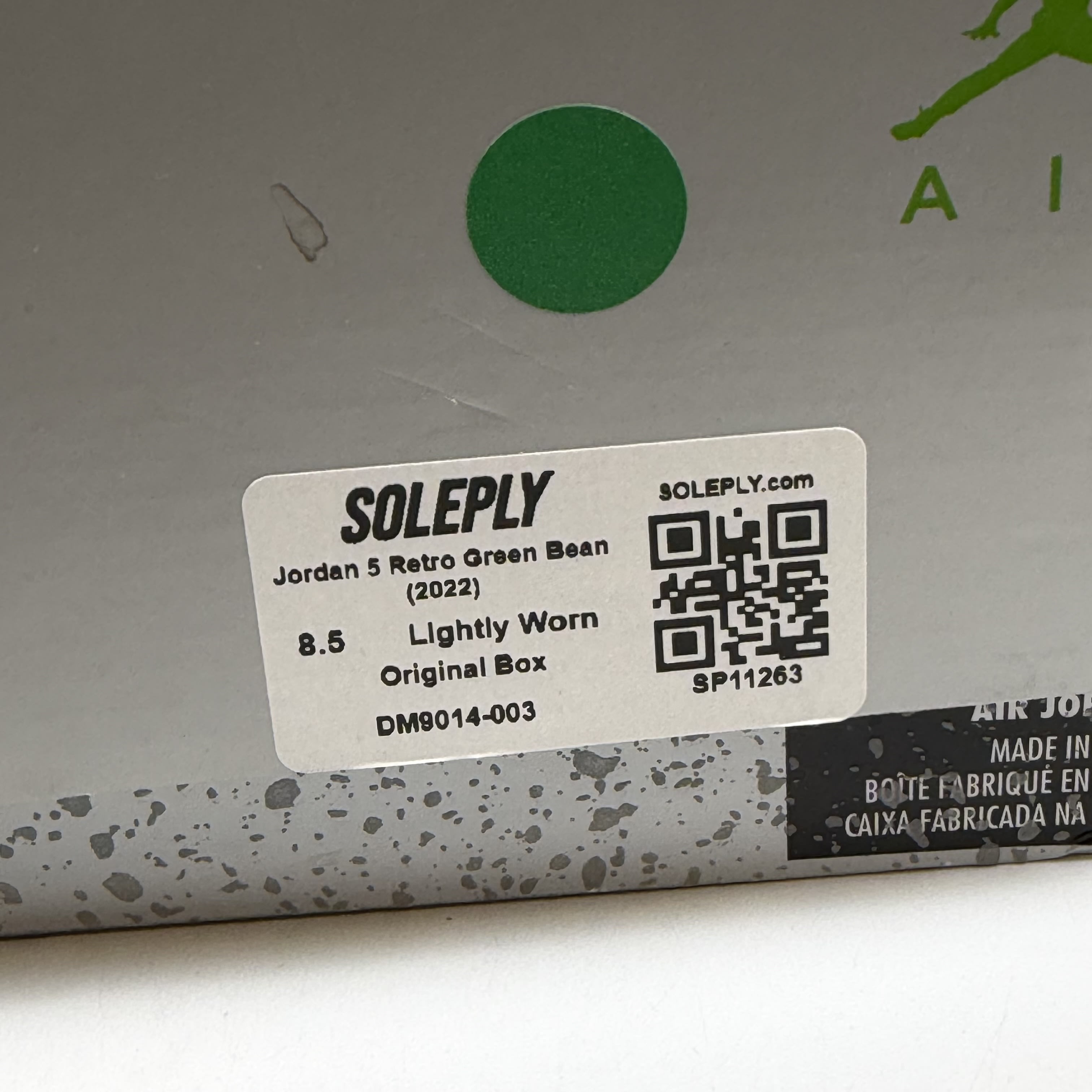 SP11263 Jordan 5 Retro Green Bean (2022)