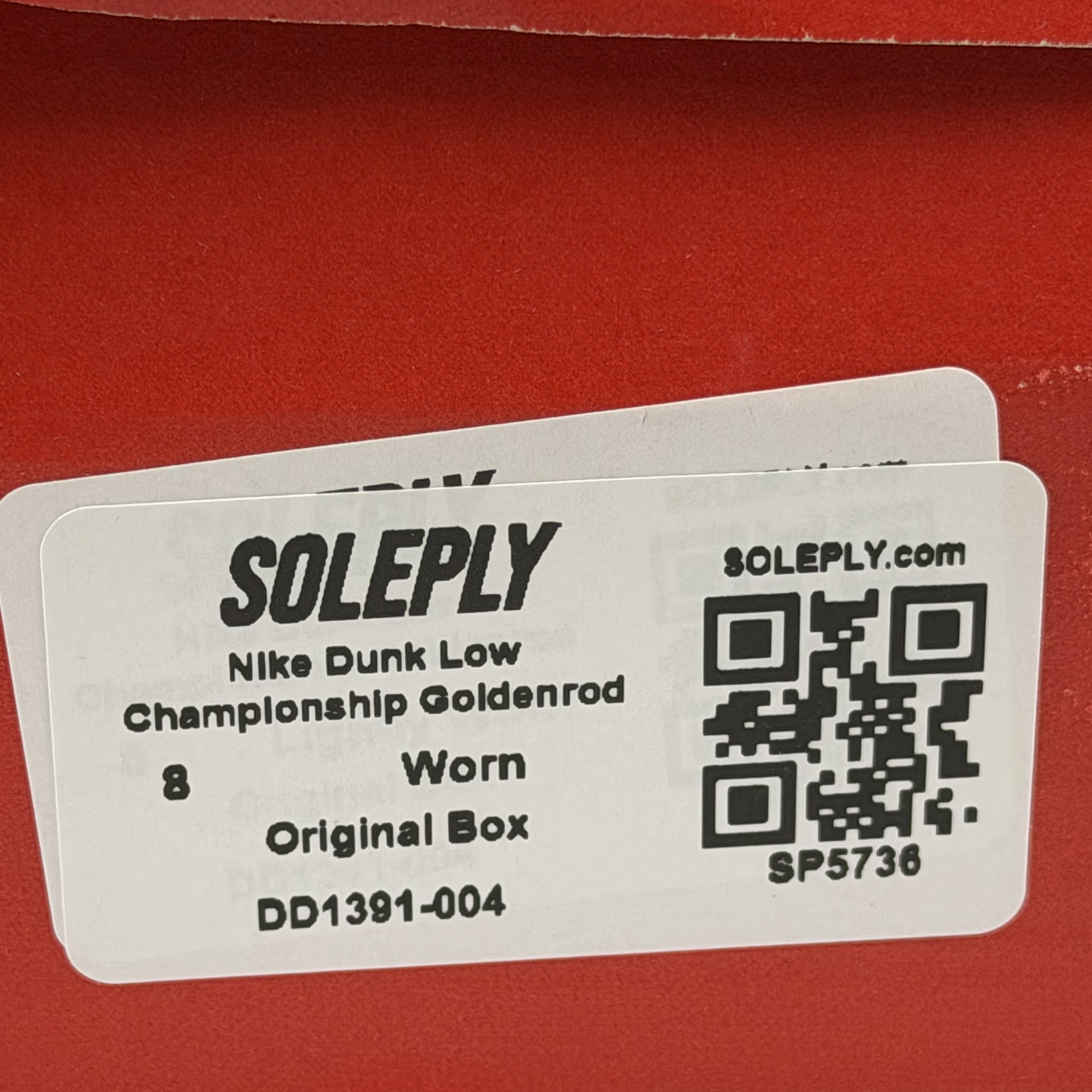 SP5736 Nike Dunk Low Championship Goldenrod (2021)