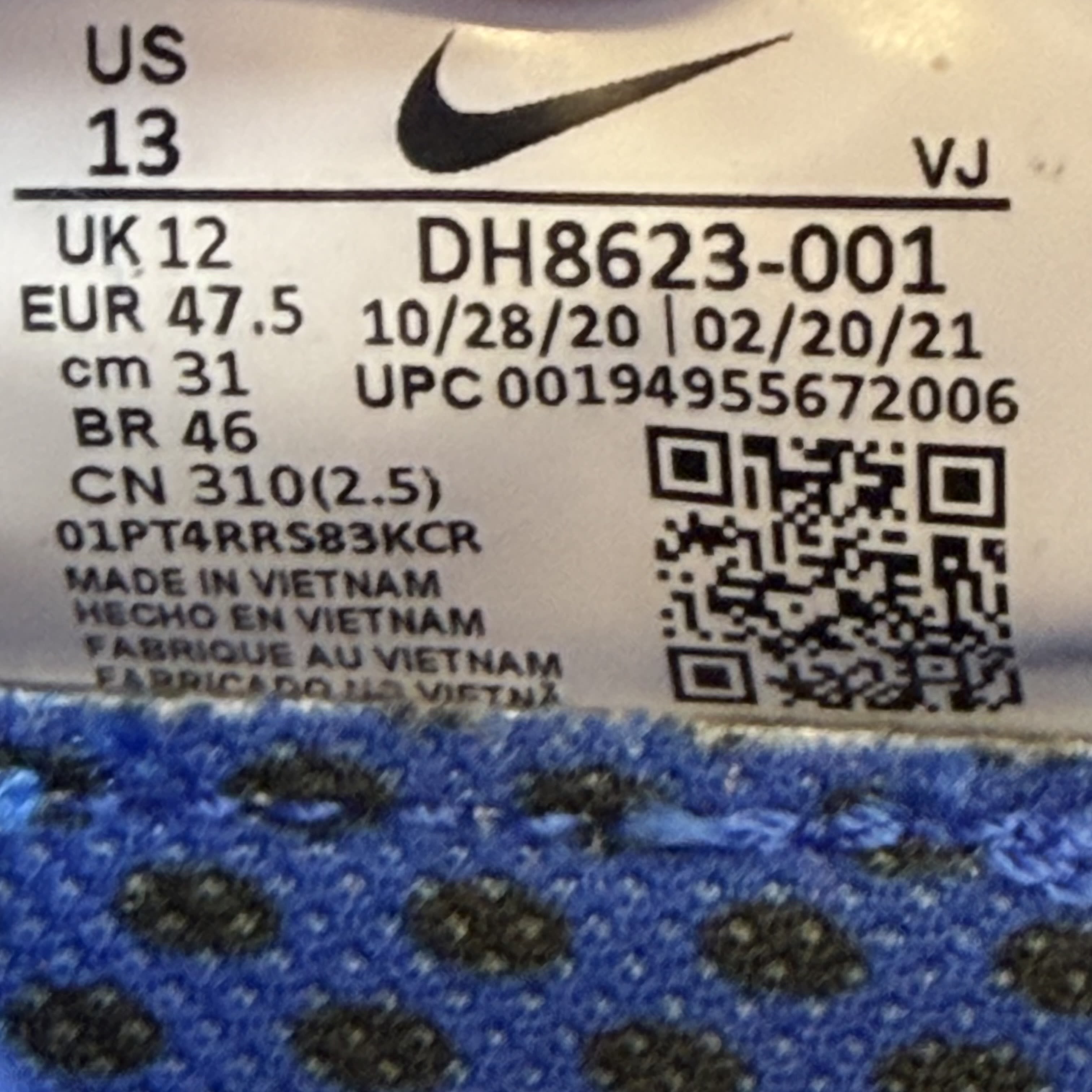 SP9485 Nike Air Tuned Max Racer Blue