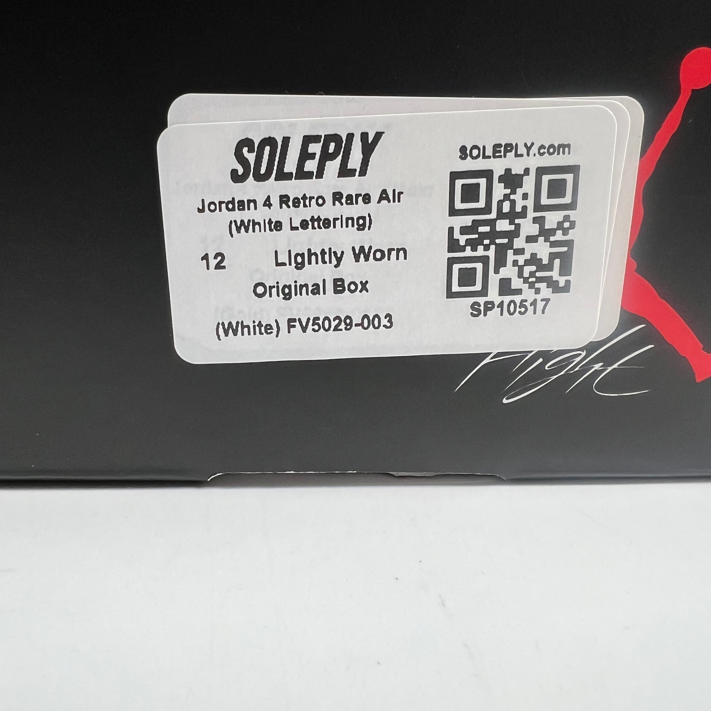 SP10517 Jordan 4 Retro Rare Air (White Lettering)