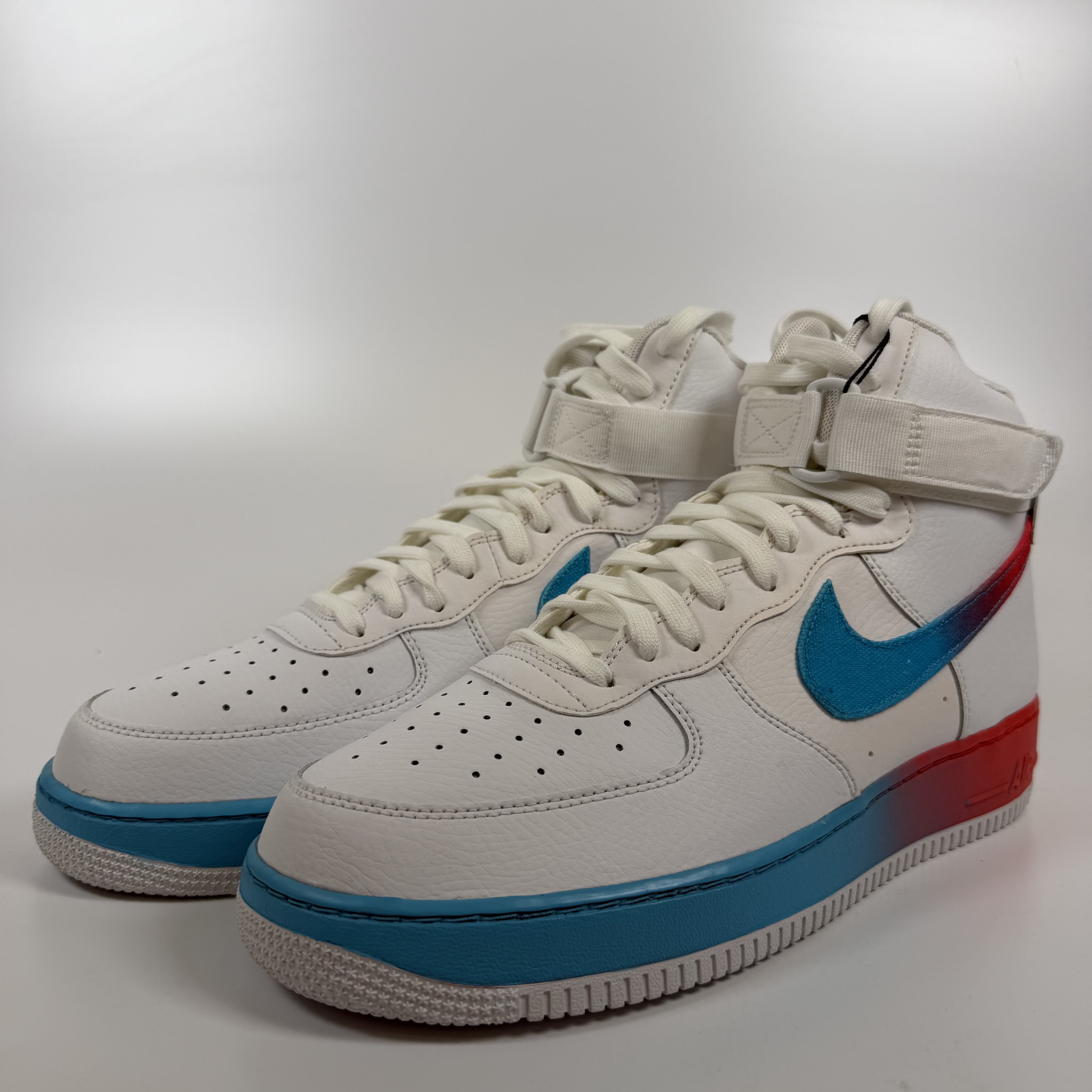 SP9488 Nike Air Force 1 High Gradient White Blue Fury Ember Glow