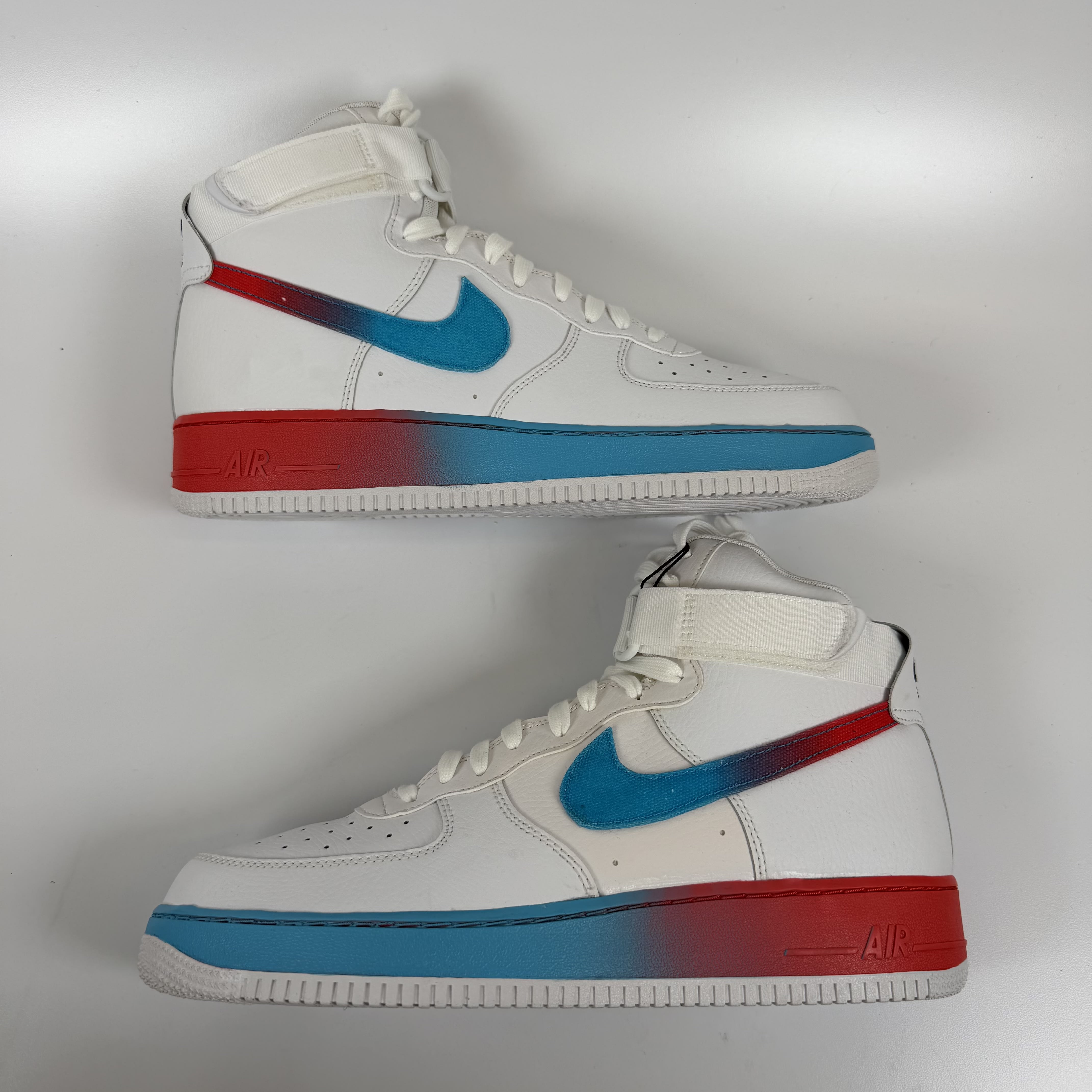 SP9488 Nike Air Force 1 High Gradient White Blue Fury Ember Glow