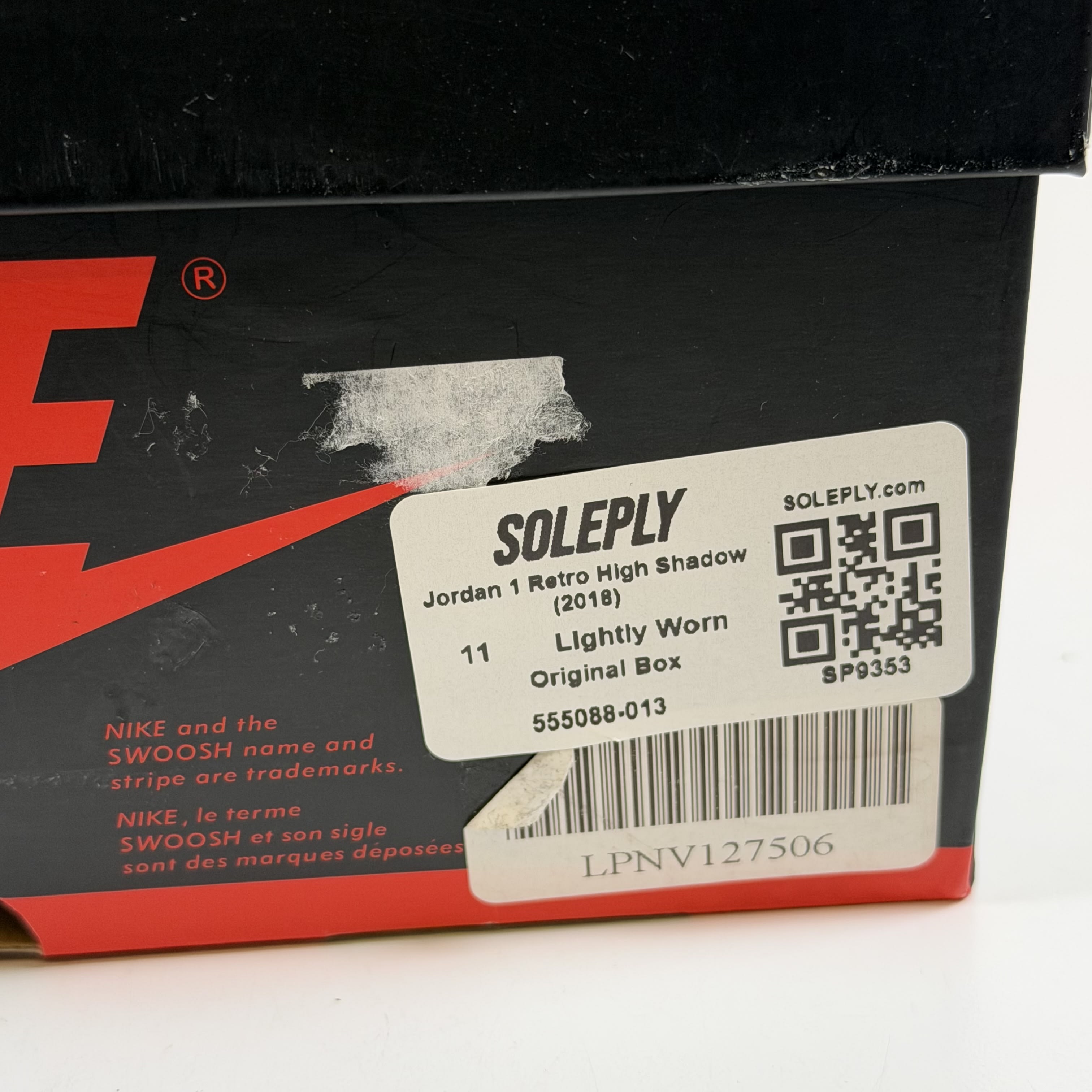 SP9353 Jordan 1 Retro High Shadow (2018)