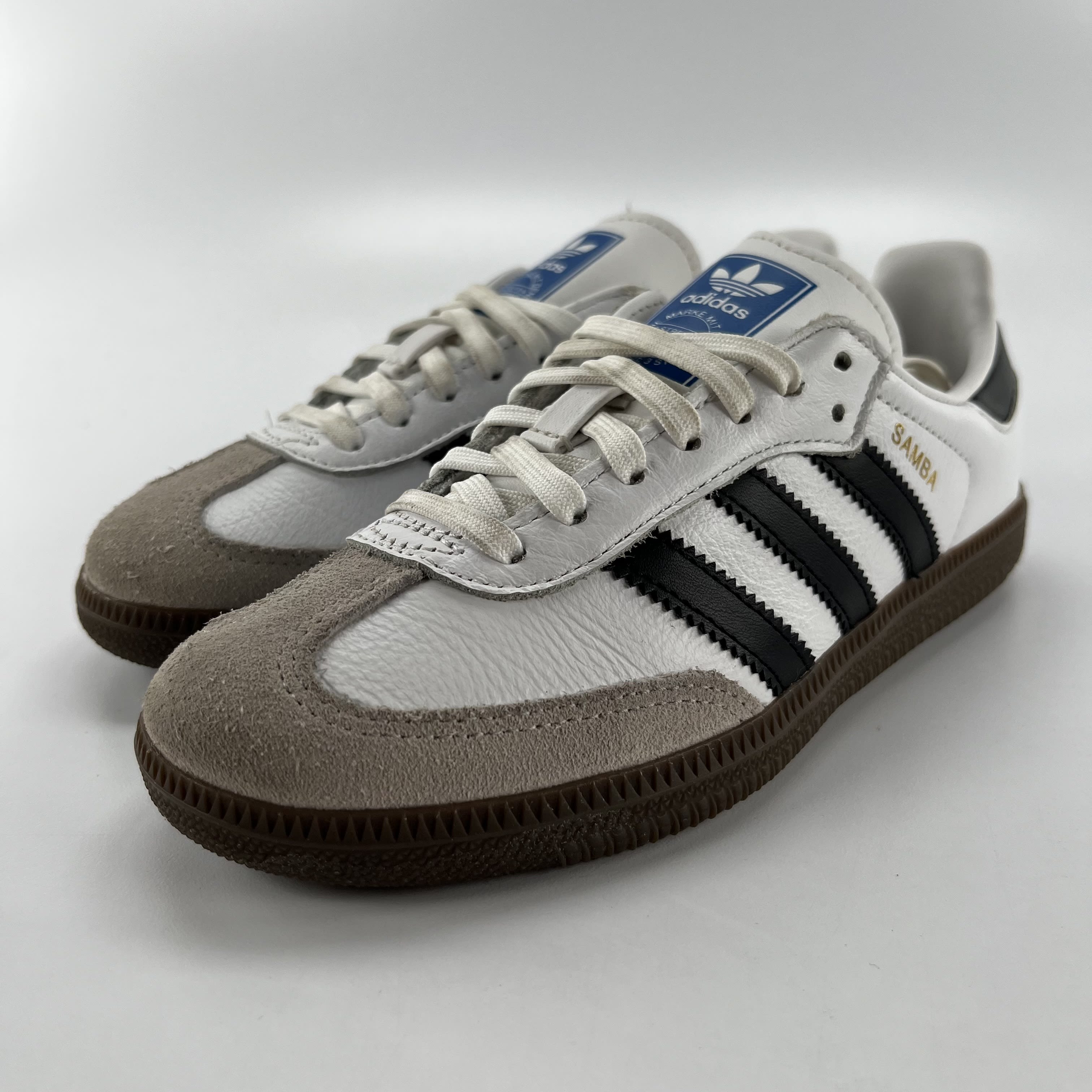 644653 adidas Samba OG Cloud White Core Black Gum (PS)