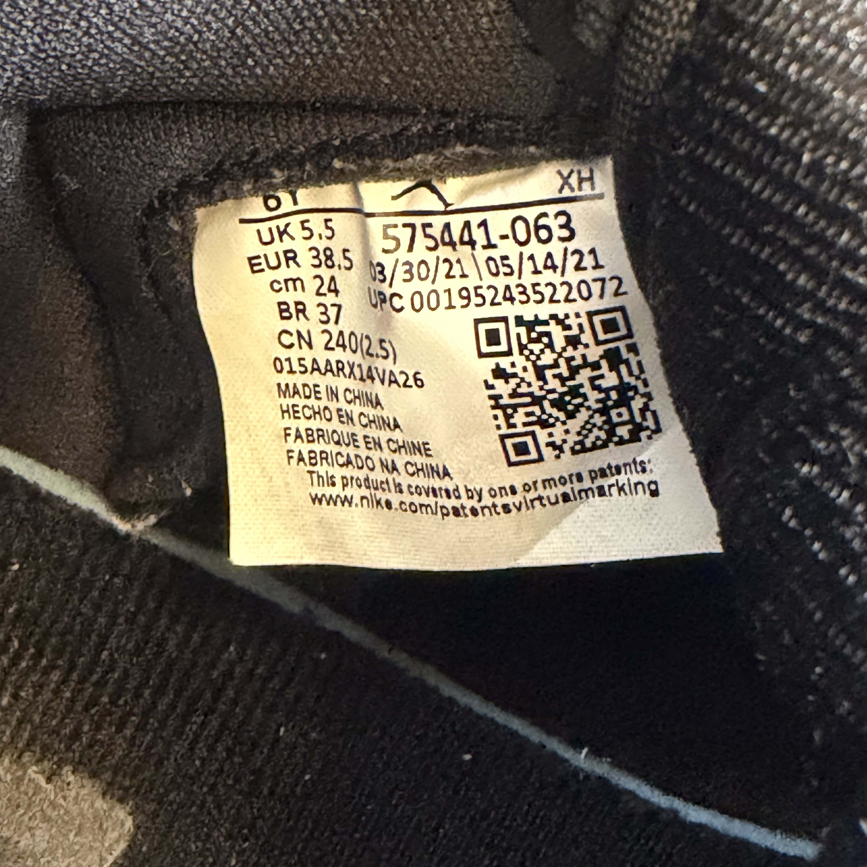 [SP9751] Jordan 1 Retro High OG Patent Bred (GS)