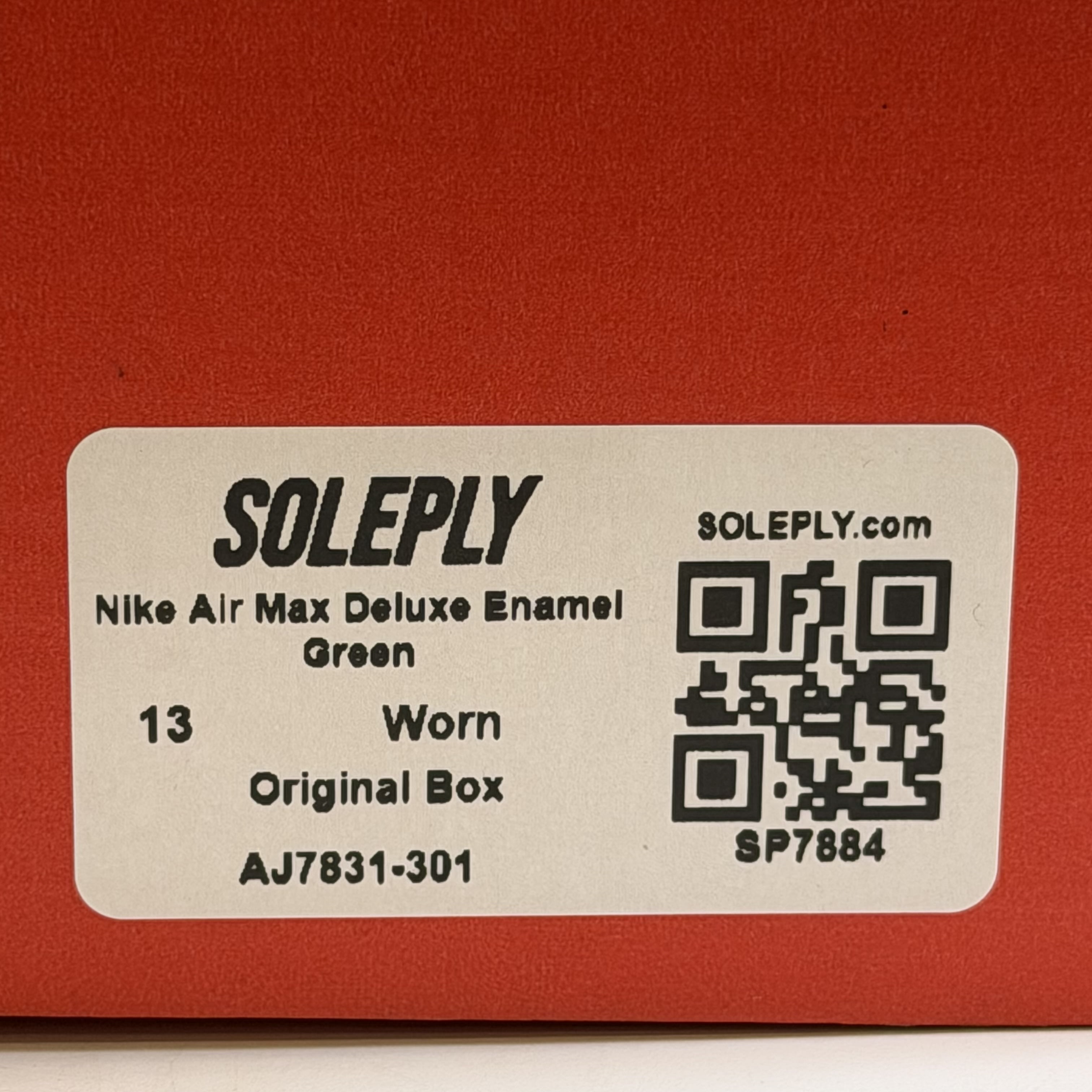 SP7884 Nike Air Max Deluxe Enamel Green