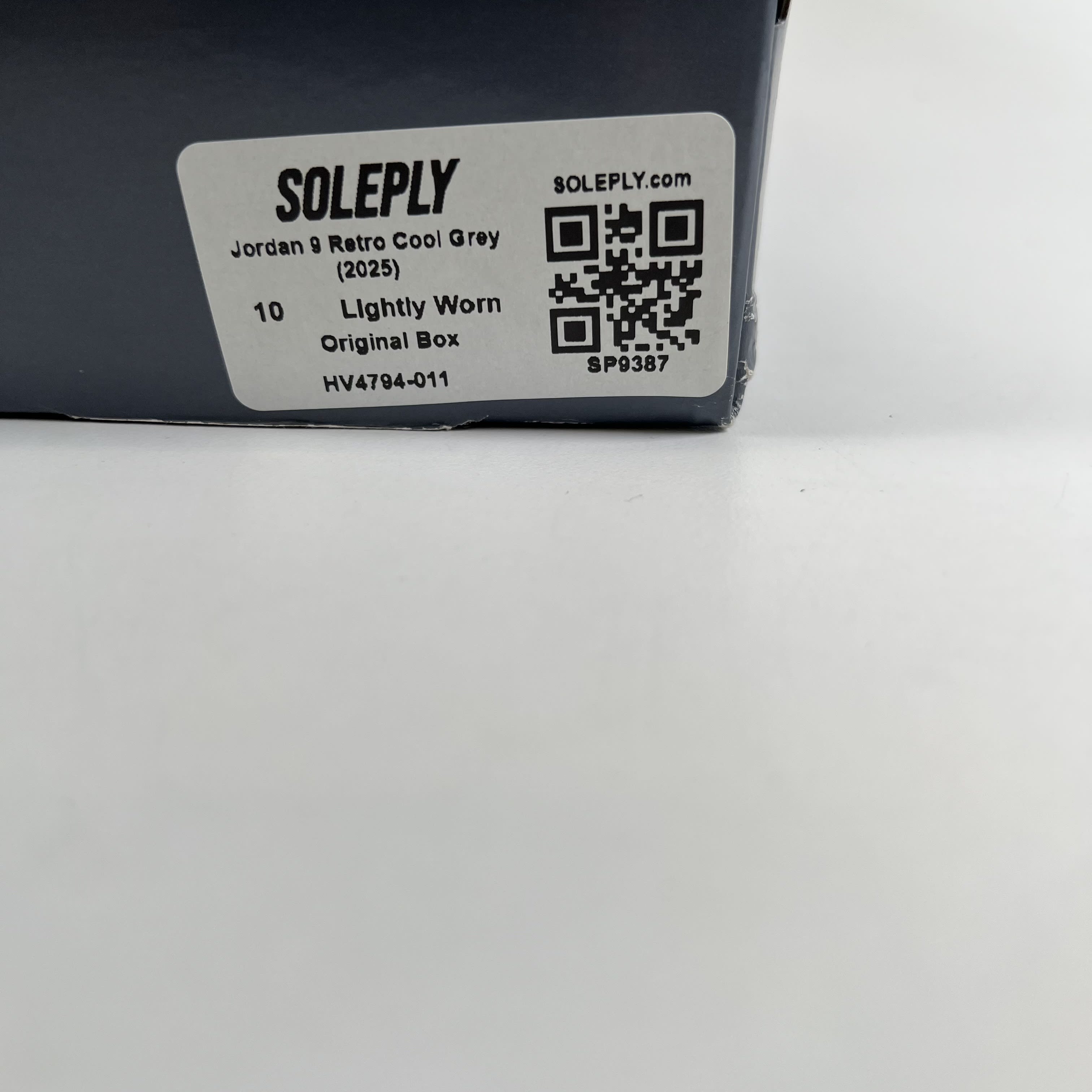 SP9387 Jordan 9 Retro Cool Grey (2025)