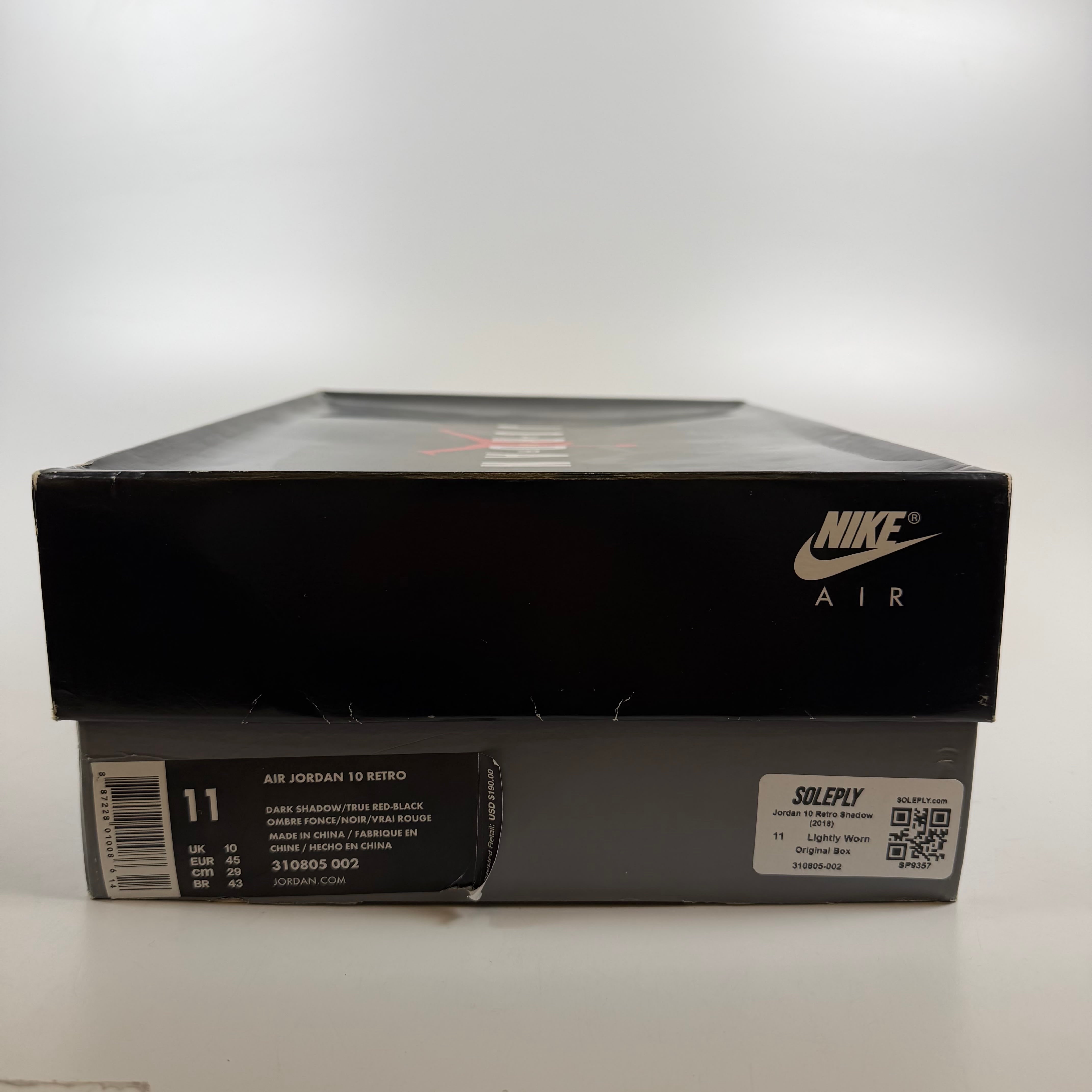 [SP9357] Jordan 10 Retro Shadow (2018)