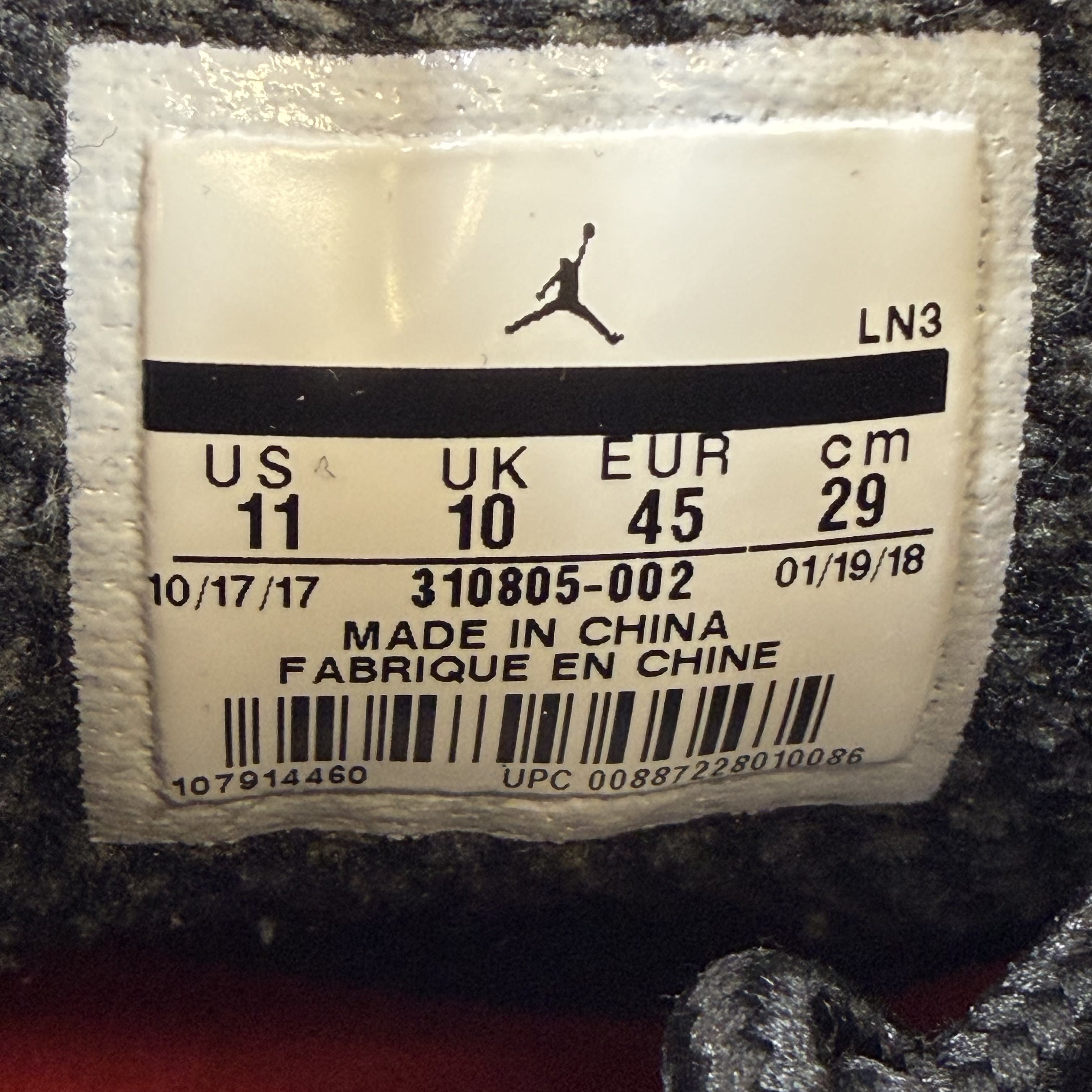 [SP9357] Jordan 10 Retro Shadow (2018)