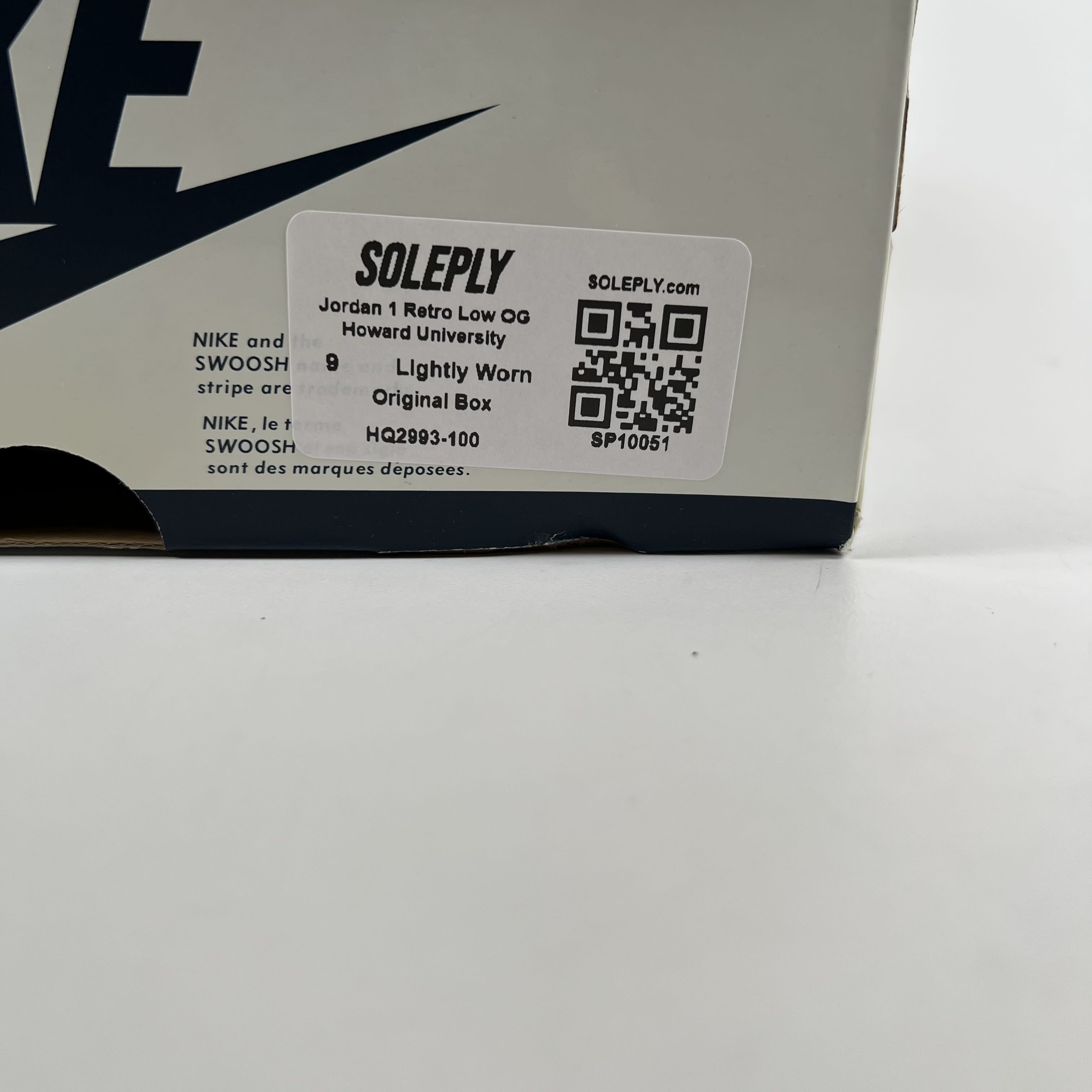 SP10051 Jordan 1 Retro Low OG Howard University