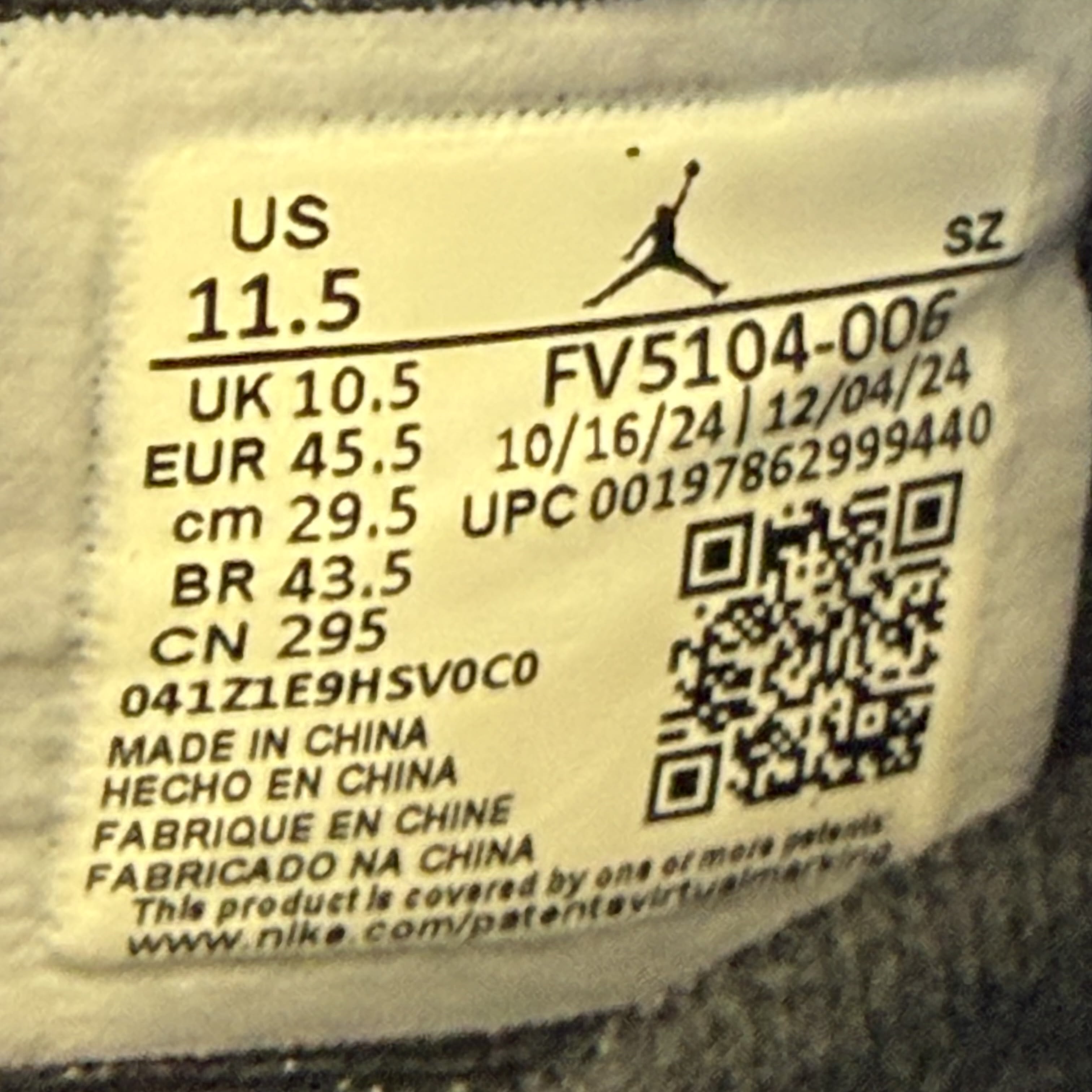 SP6432 Jordan 11 Retro Low Bred