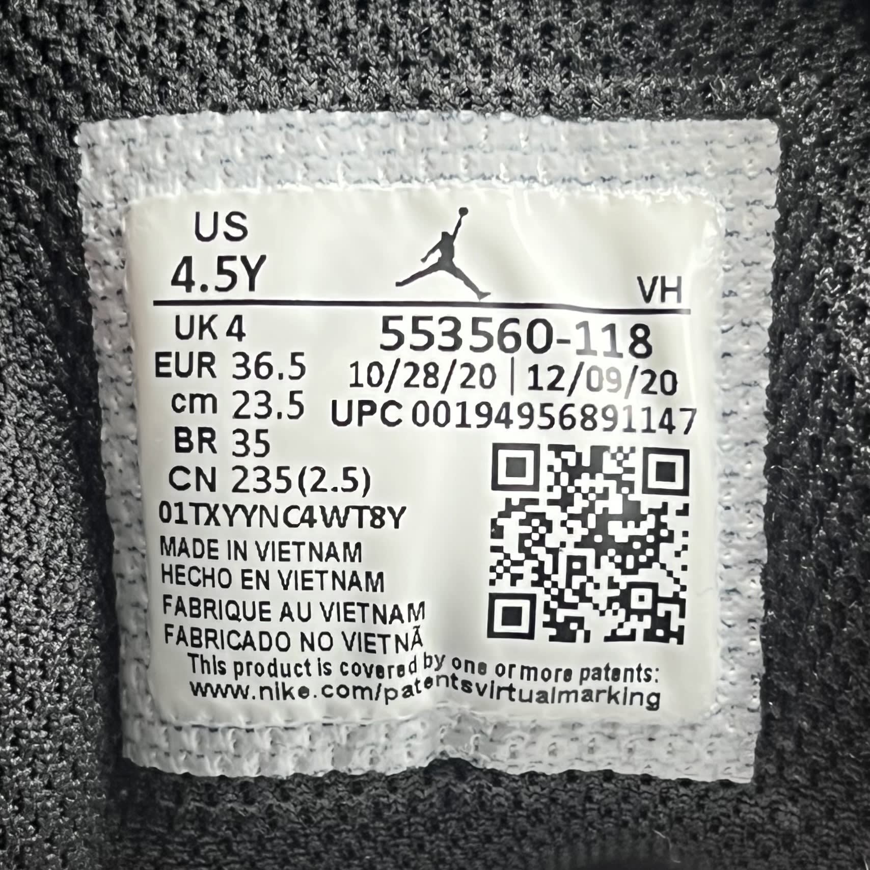 281876 Air Jordan 1 Low GS 'White Gym Red'