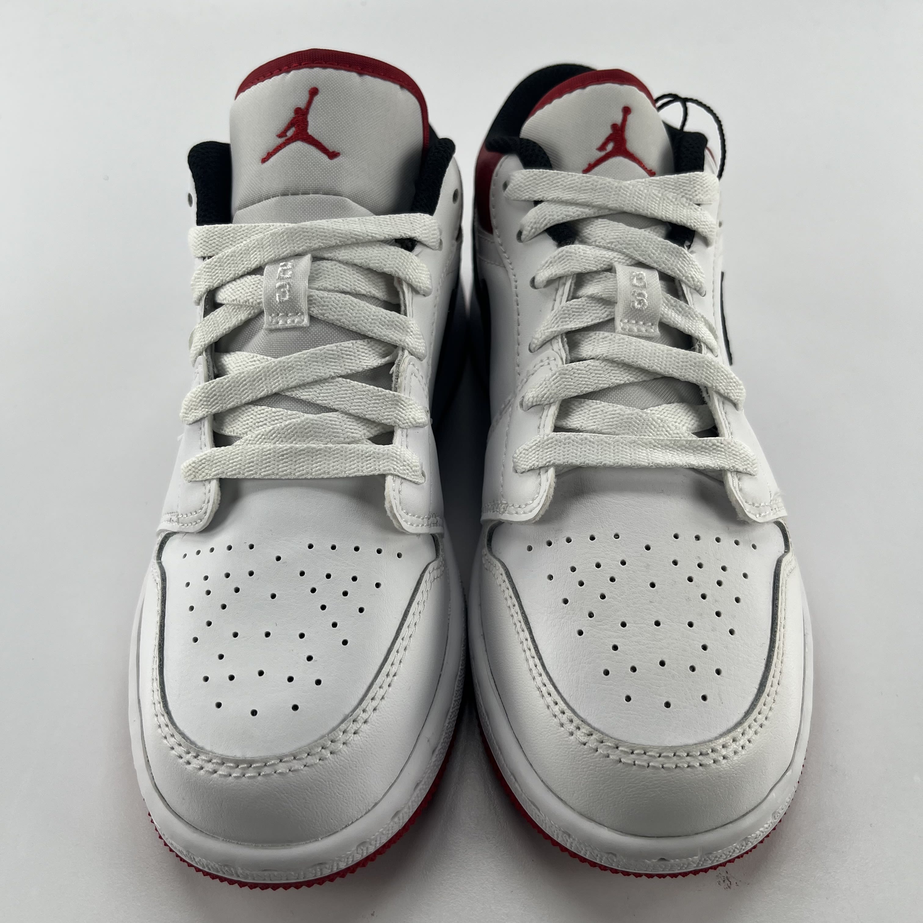 281876 Air Jordan 1 Low GS 'White Gym Red'