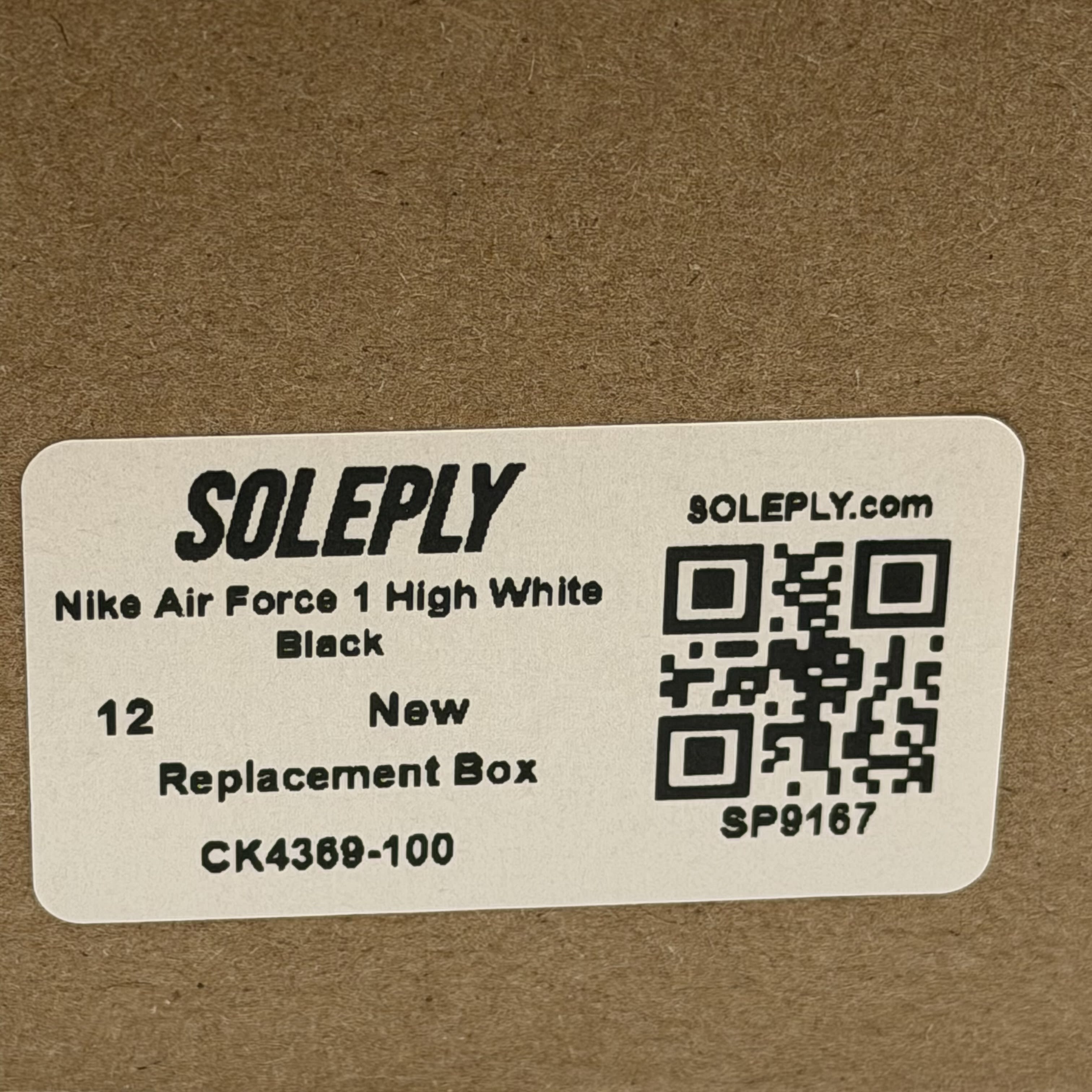 SP9167 Nike Air Force 1 High White Black
