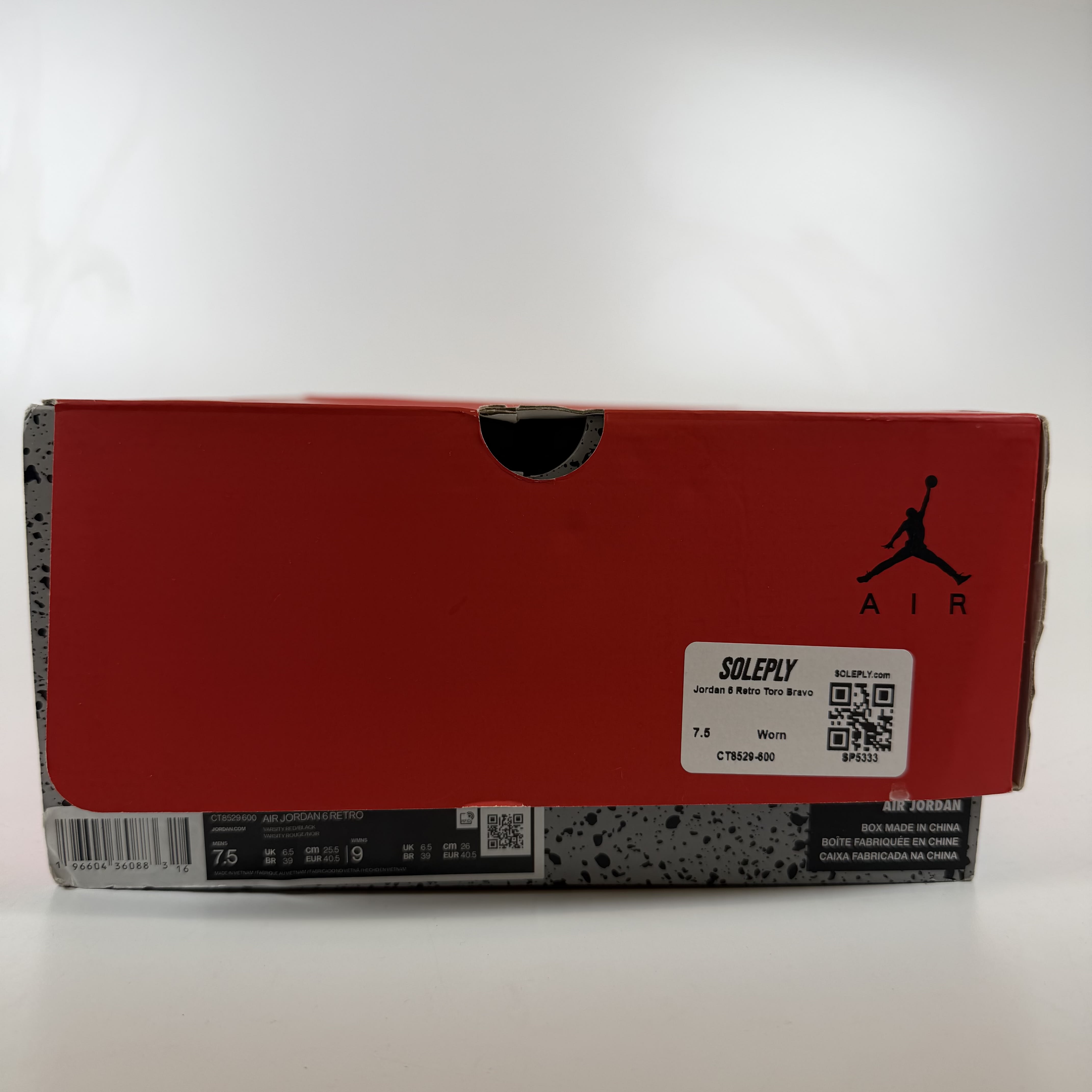 SP5333 Jordan 6 Retro Toro Bravo