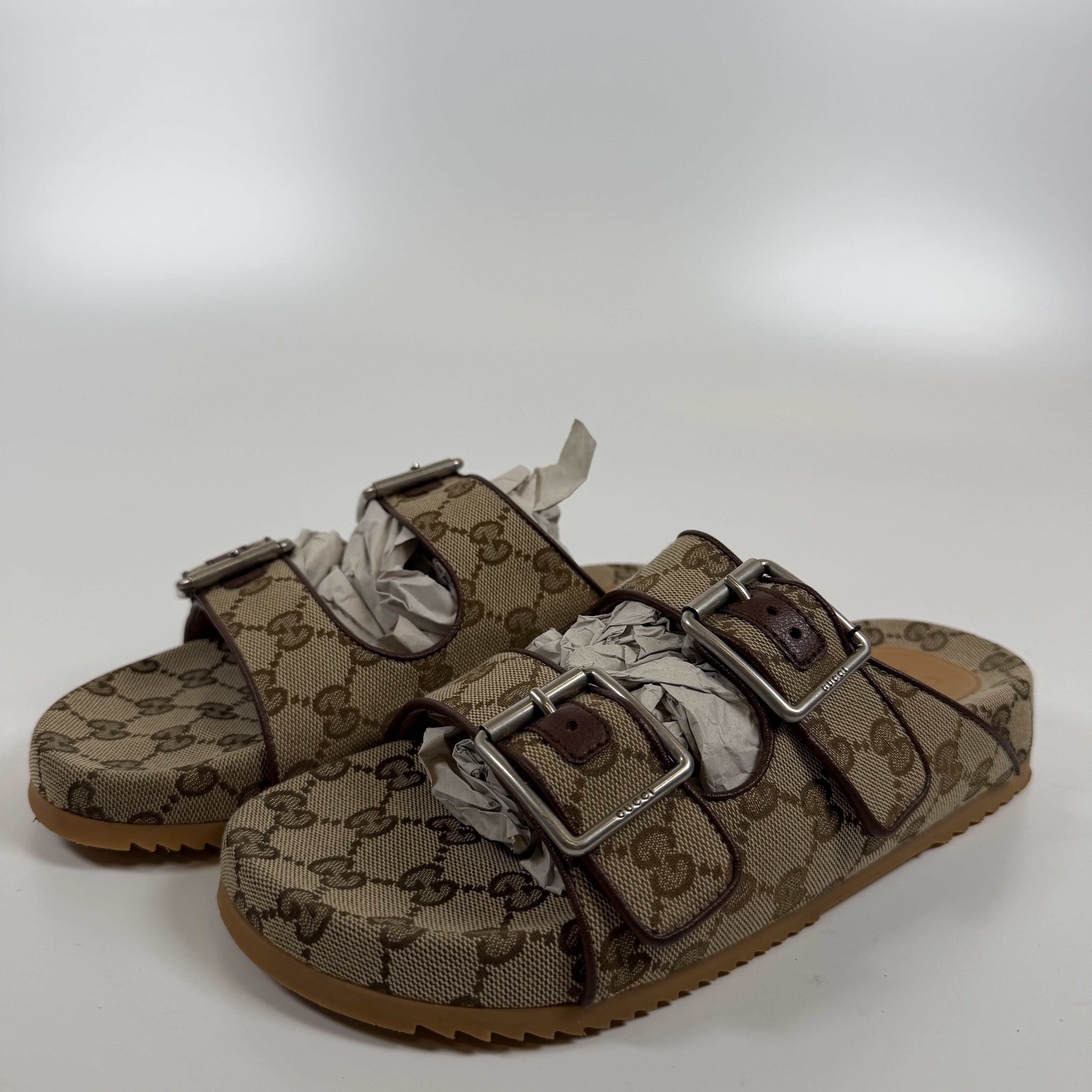 SP7238 Gucci Slide Sandal Strap 'Beige Monogram'