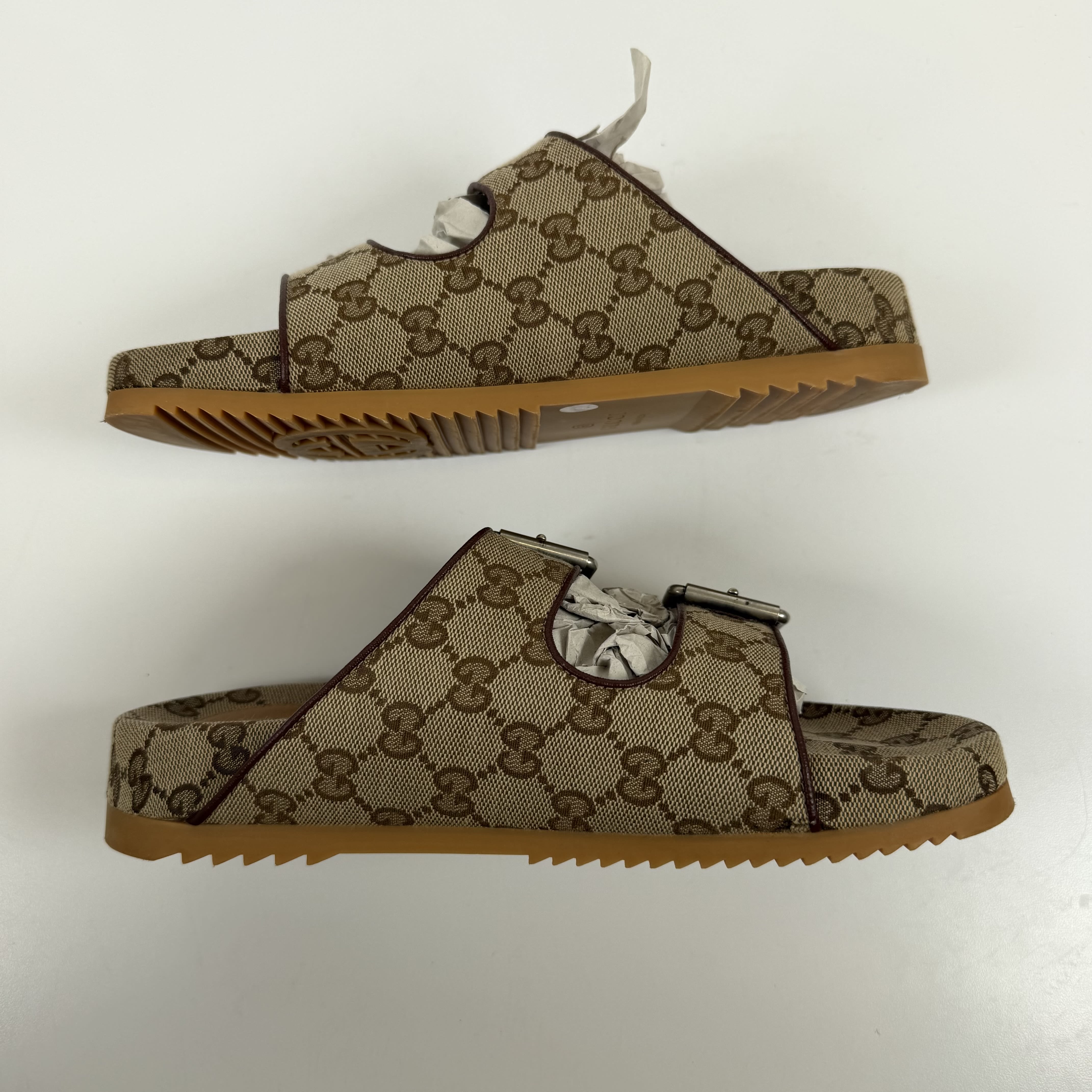SP7238 Gucci Slide Sandal Strap 'Beige Monogram'