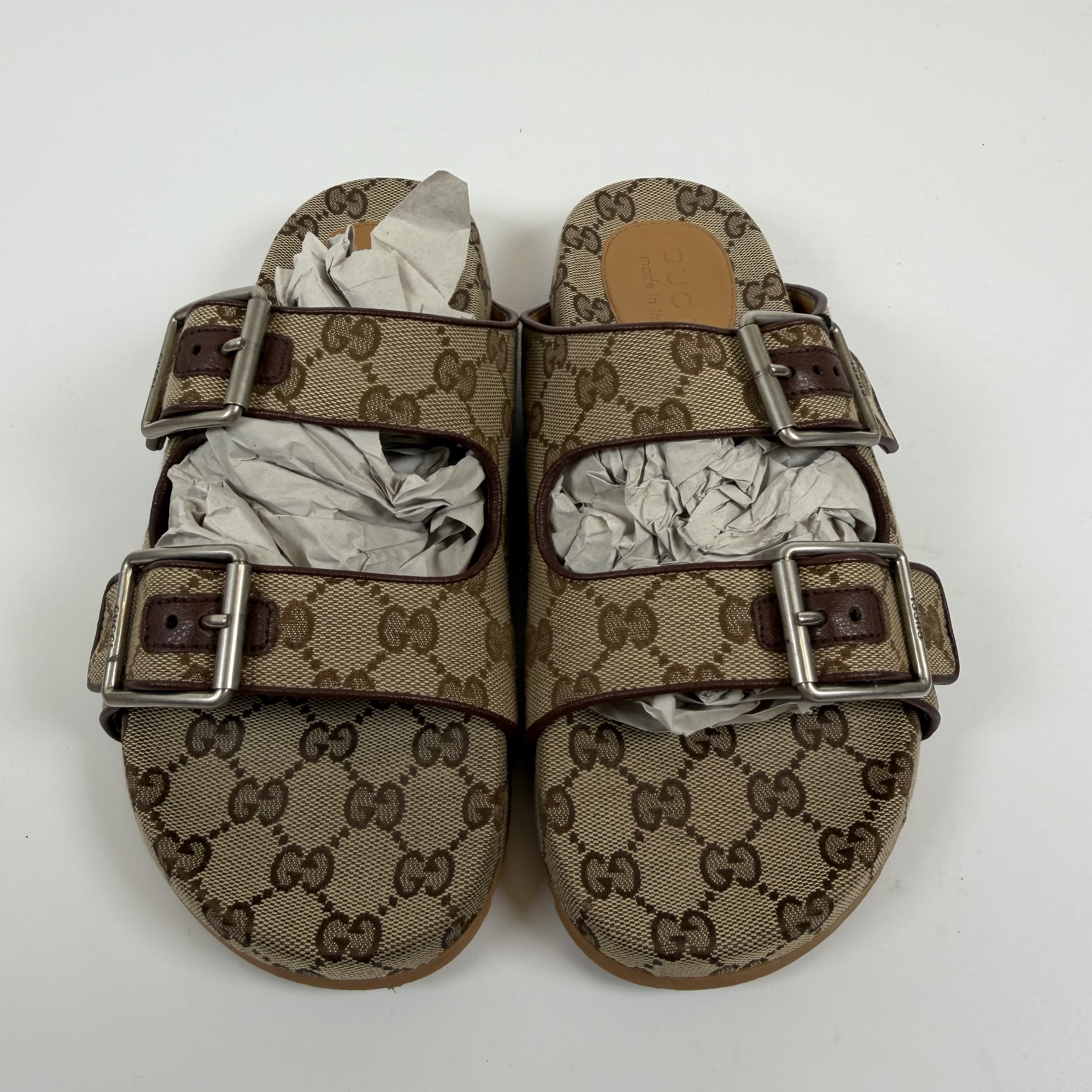 SP7238 Gucci Slide Sandal Strap 'Beige Monogram'