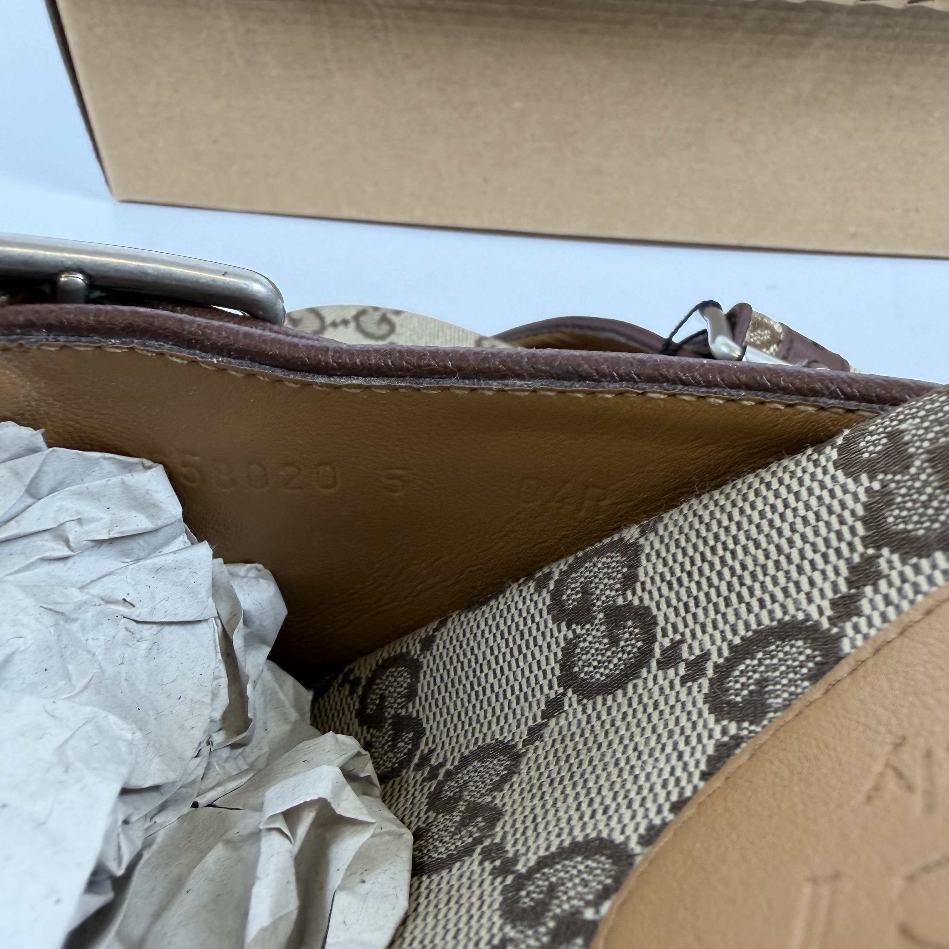 SP7238 Gucci Slide Sandal Strap 'Beige Monogram'