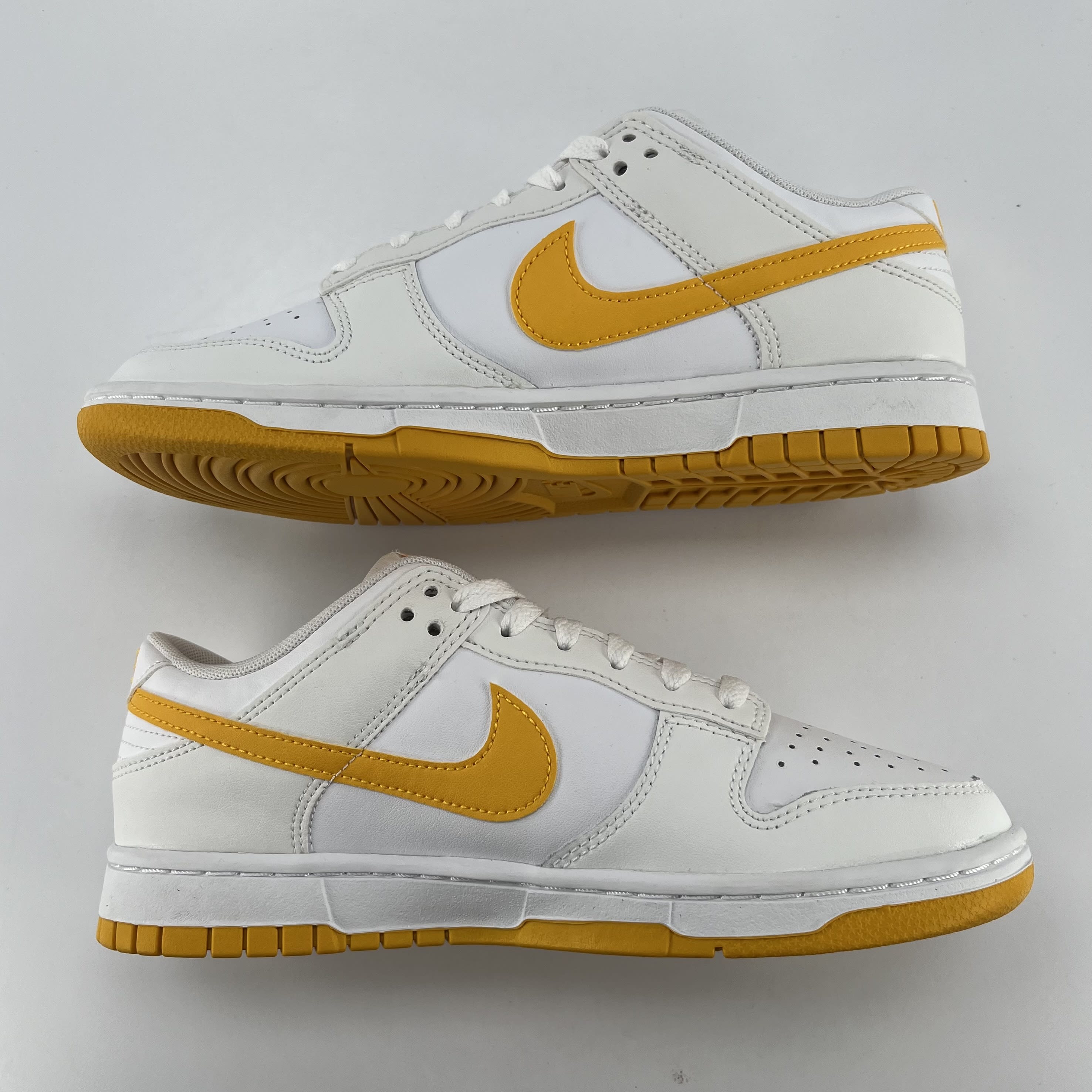267153 Nike Dunk Low White University Gold