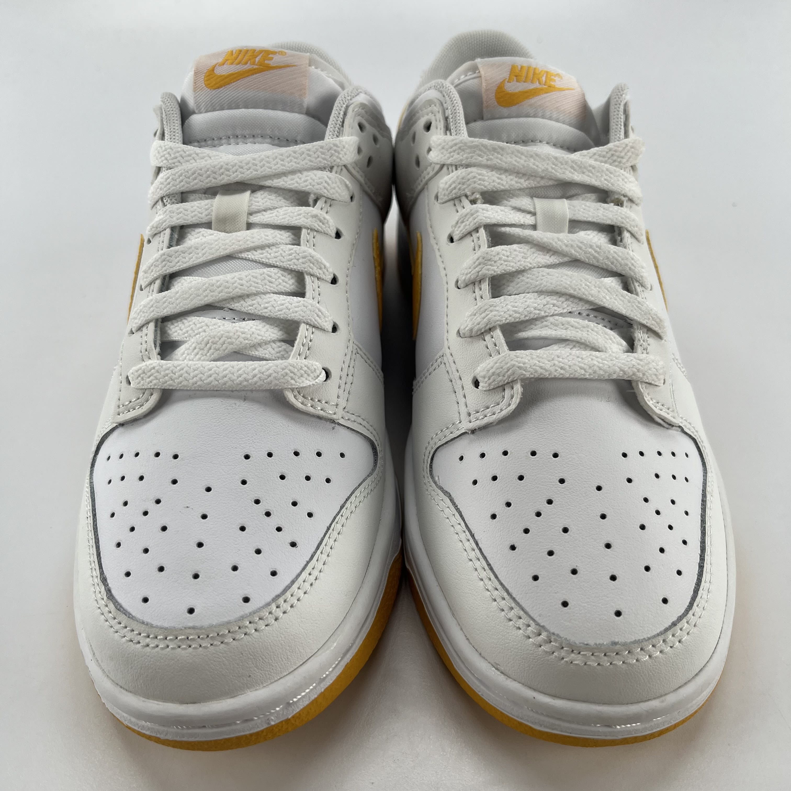 267153 Nike Dunk Low White University Gold