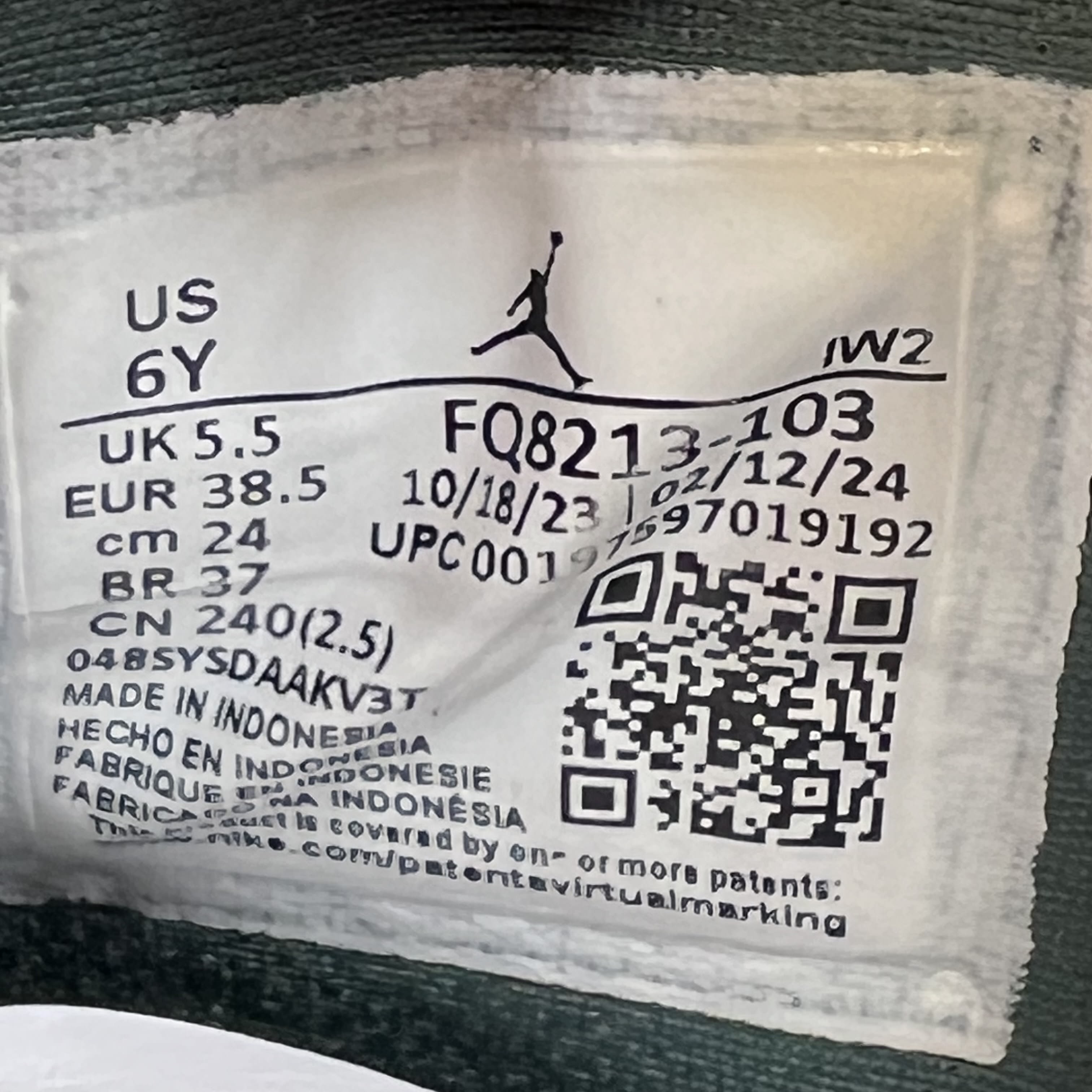 618329 Jordan 4 Retro Oxidized Green (GS)