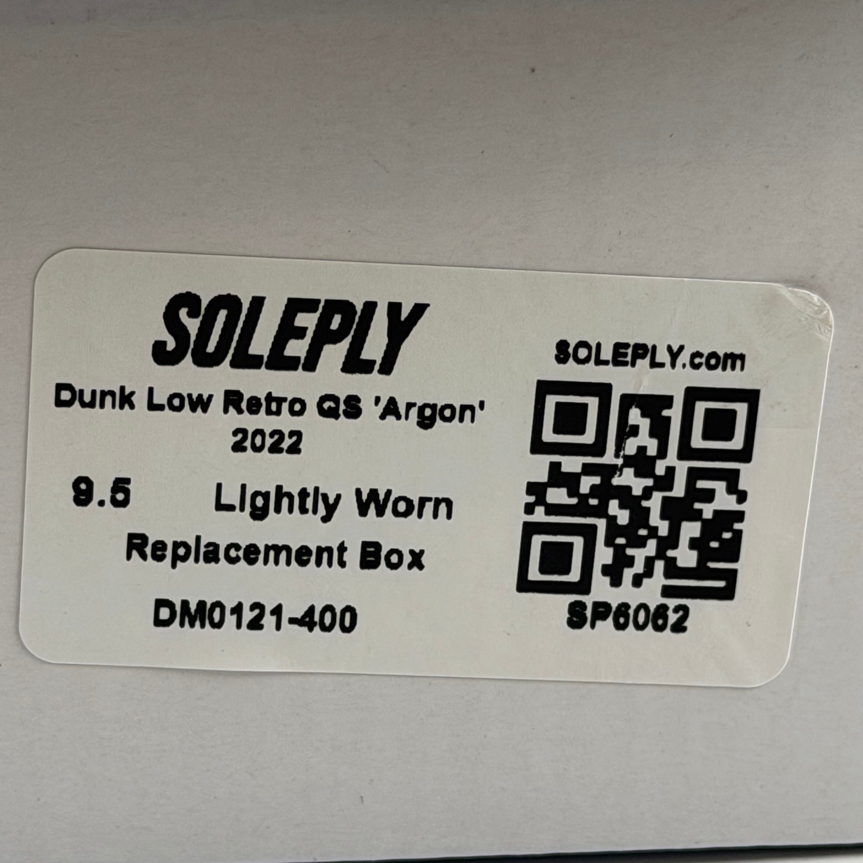 SP6062 Dunk Low Retro QS 'Argon' 2022