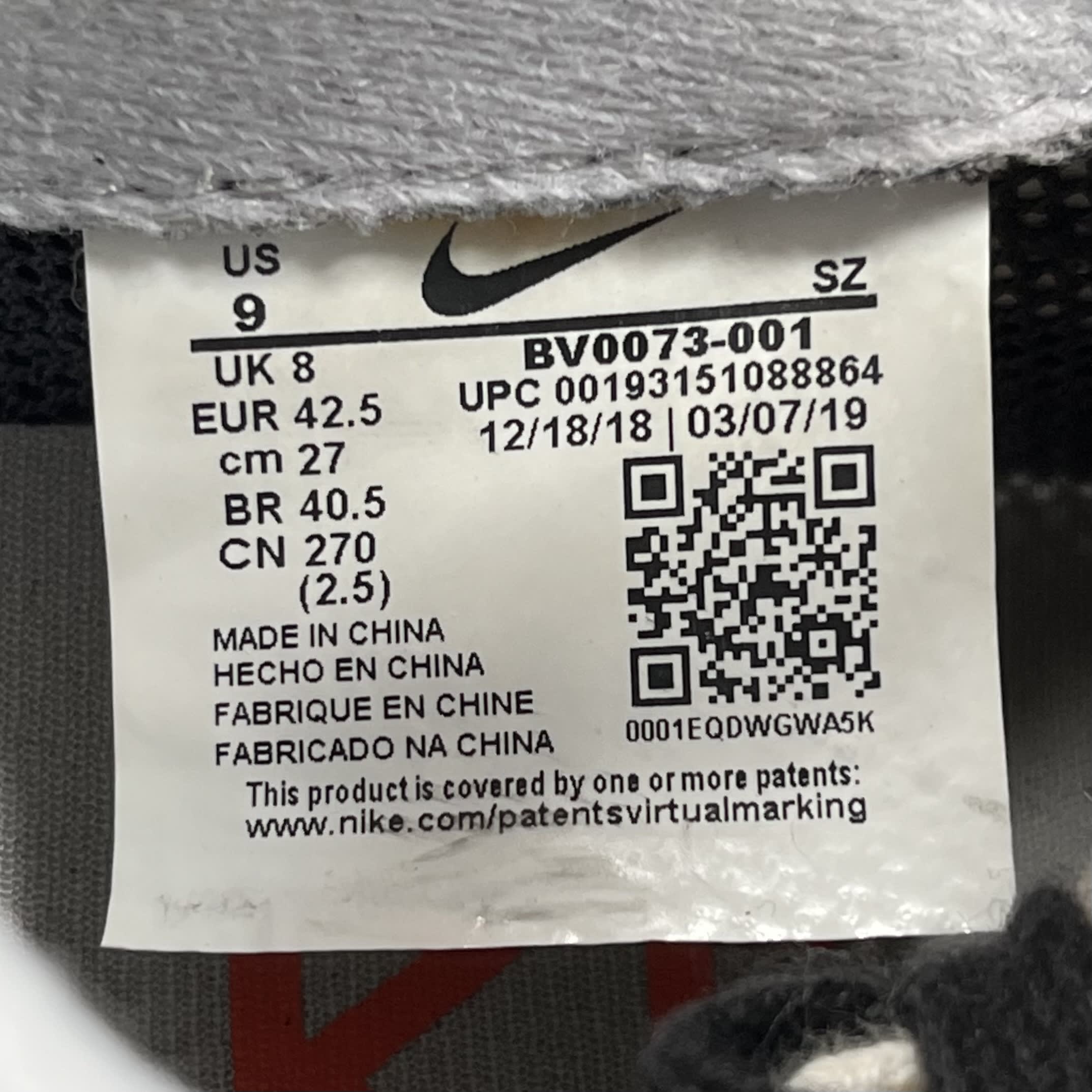 349705 Nike LD Waffle sacai Black