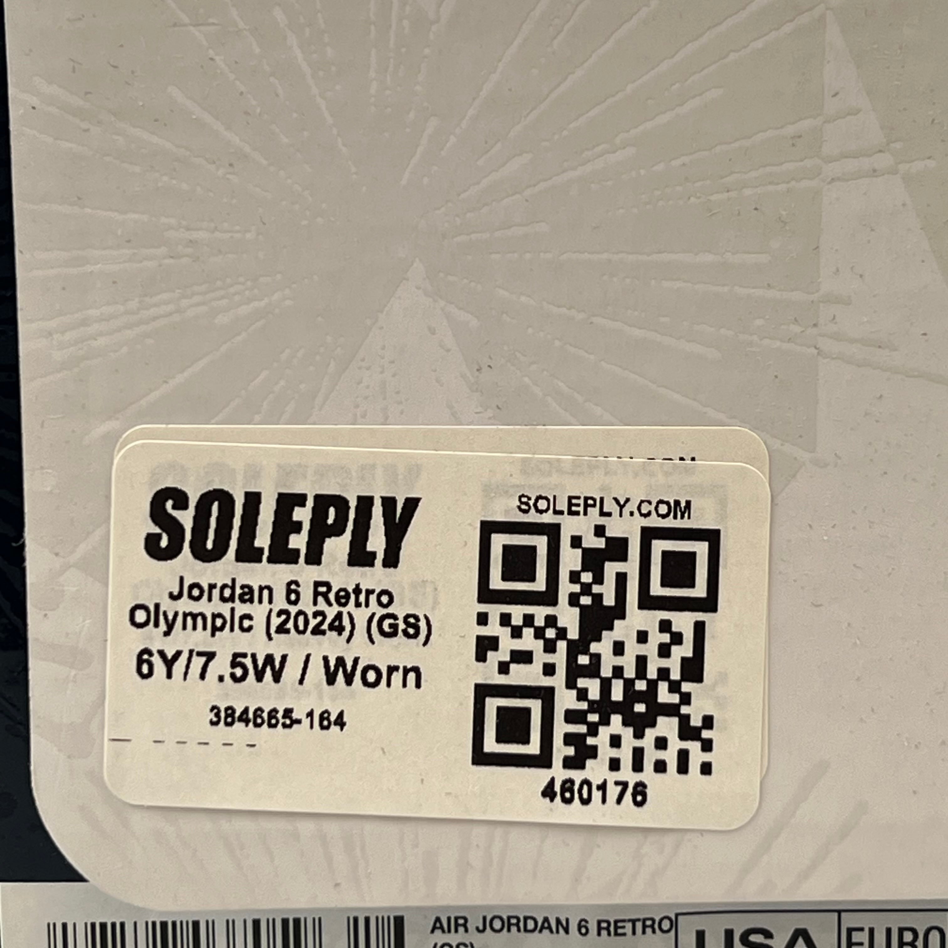 460176 Jordan 6 Retro Olympic (2024) (GS)