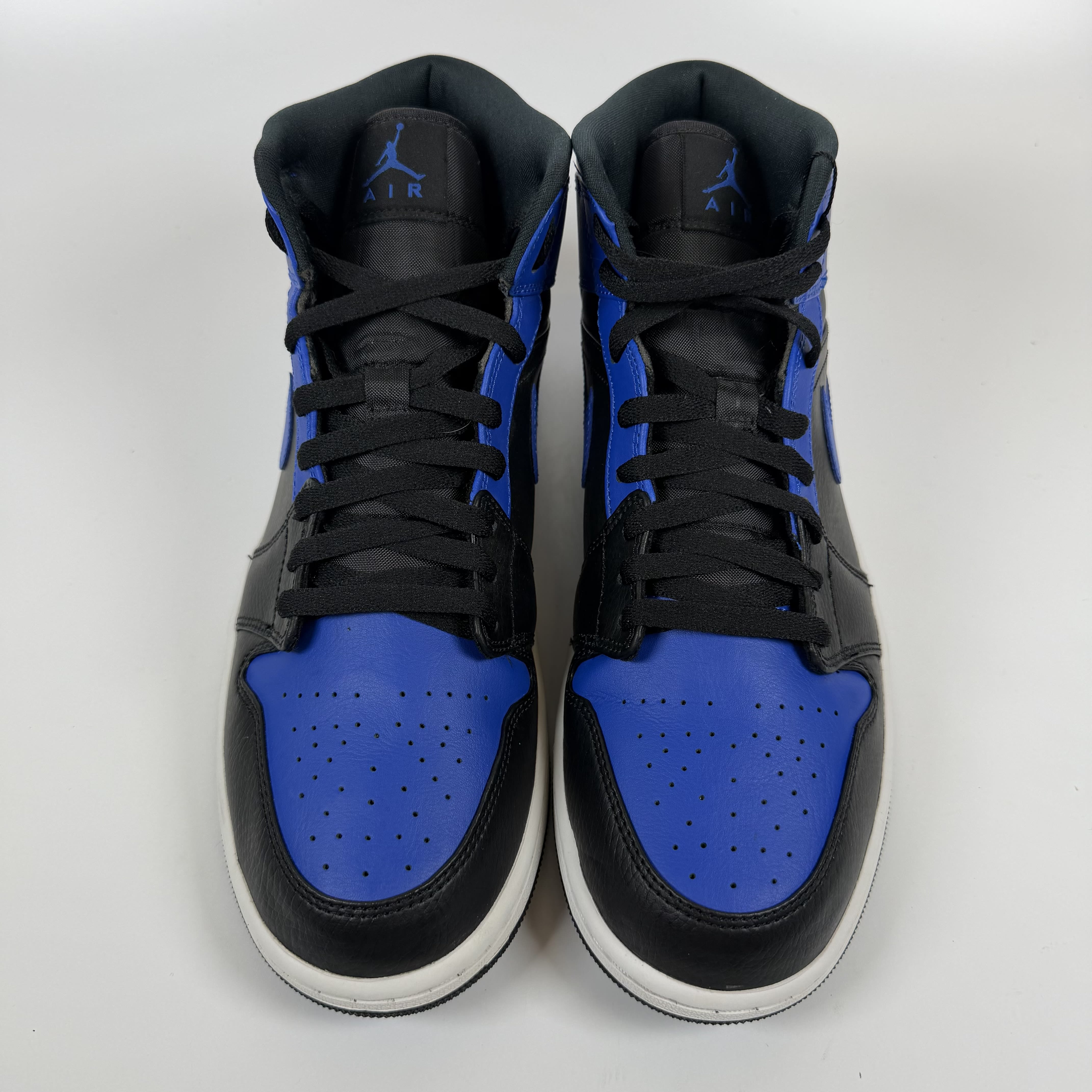 SP8931 Jordan 1 Mid Hyper Royal Tumbled Leather