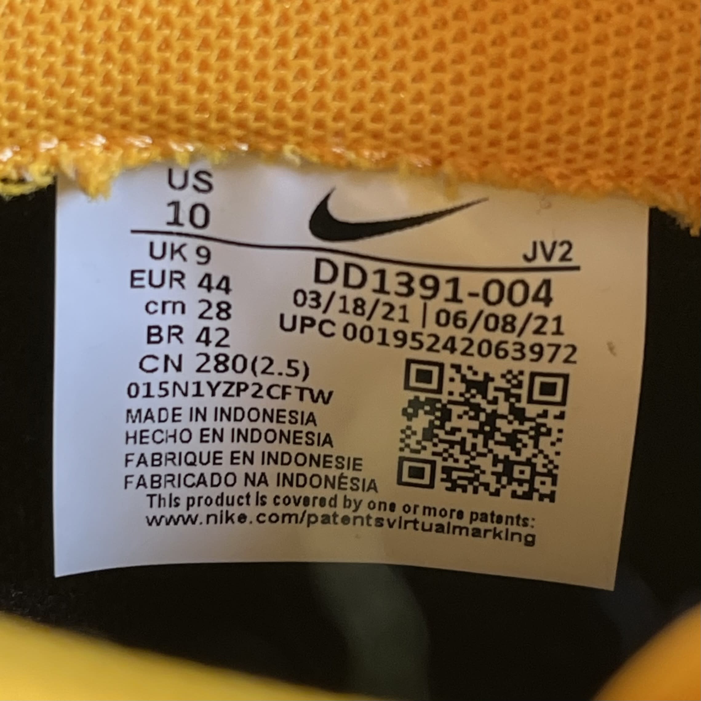 630187 Nike Dunk Low Championship Goldenrod (2021)