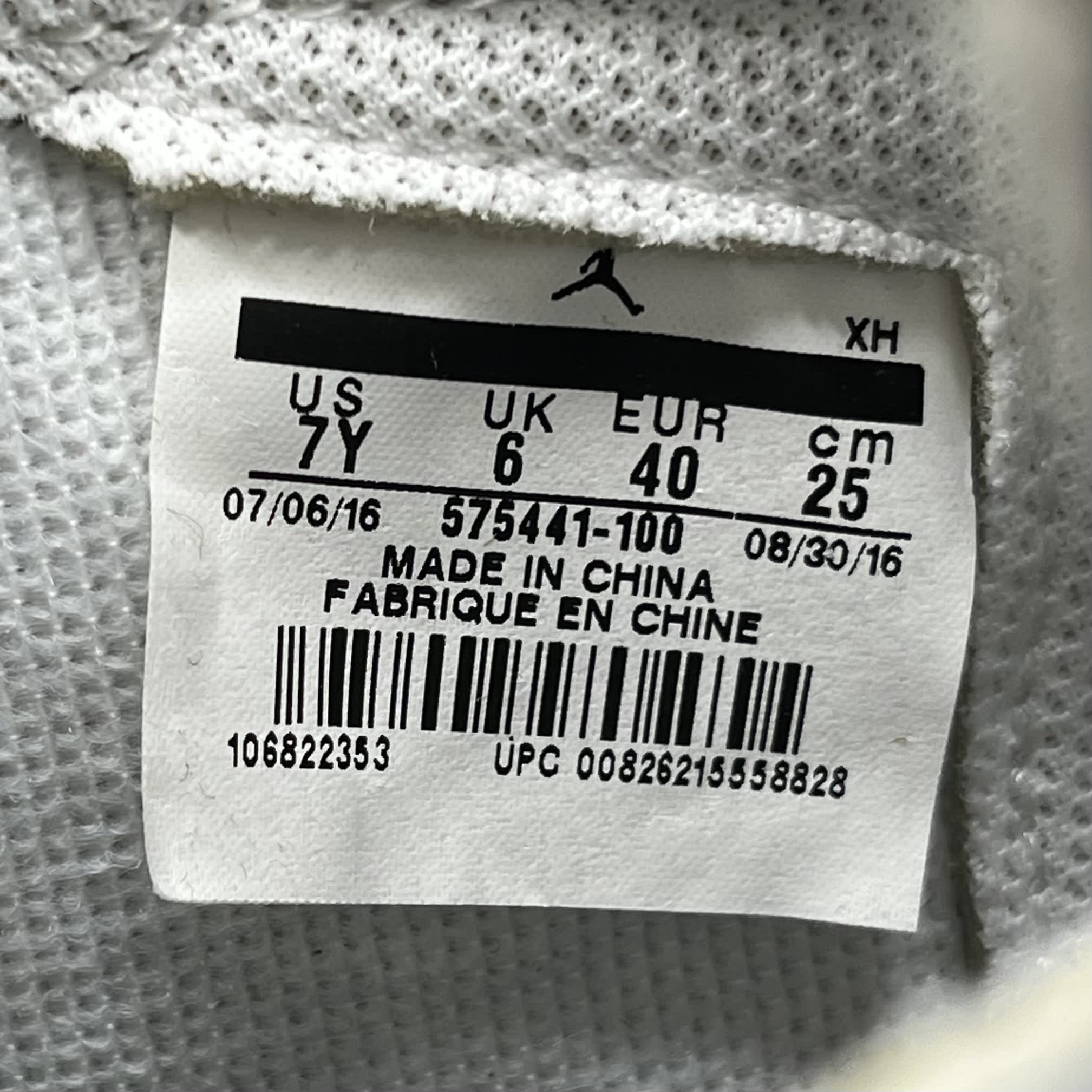 283598 Jordan 1 Retro High Perforated White (GS)