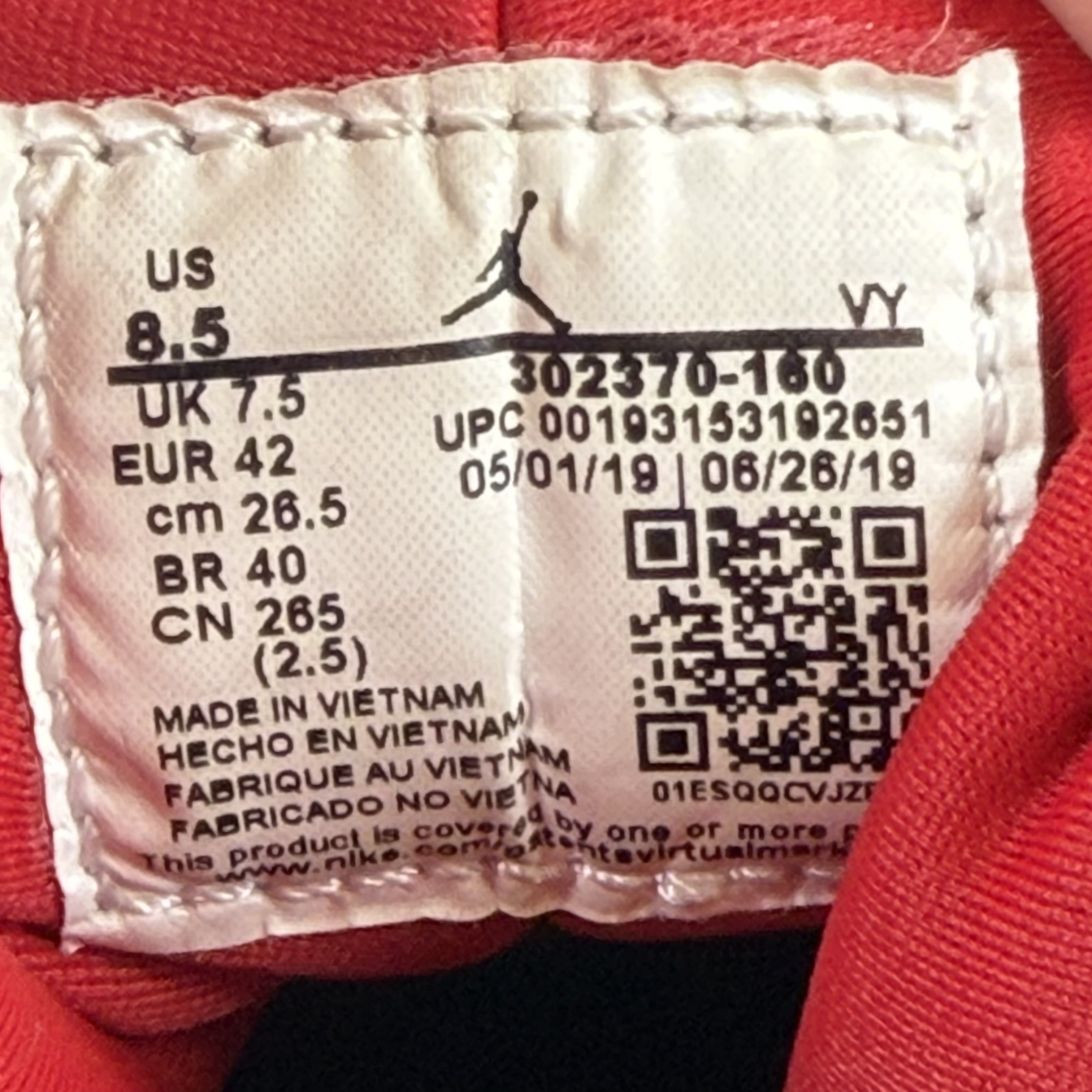 SP4622 Jordan 9 Retro White Gym Red