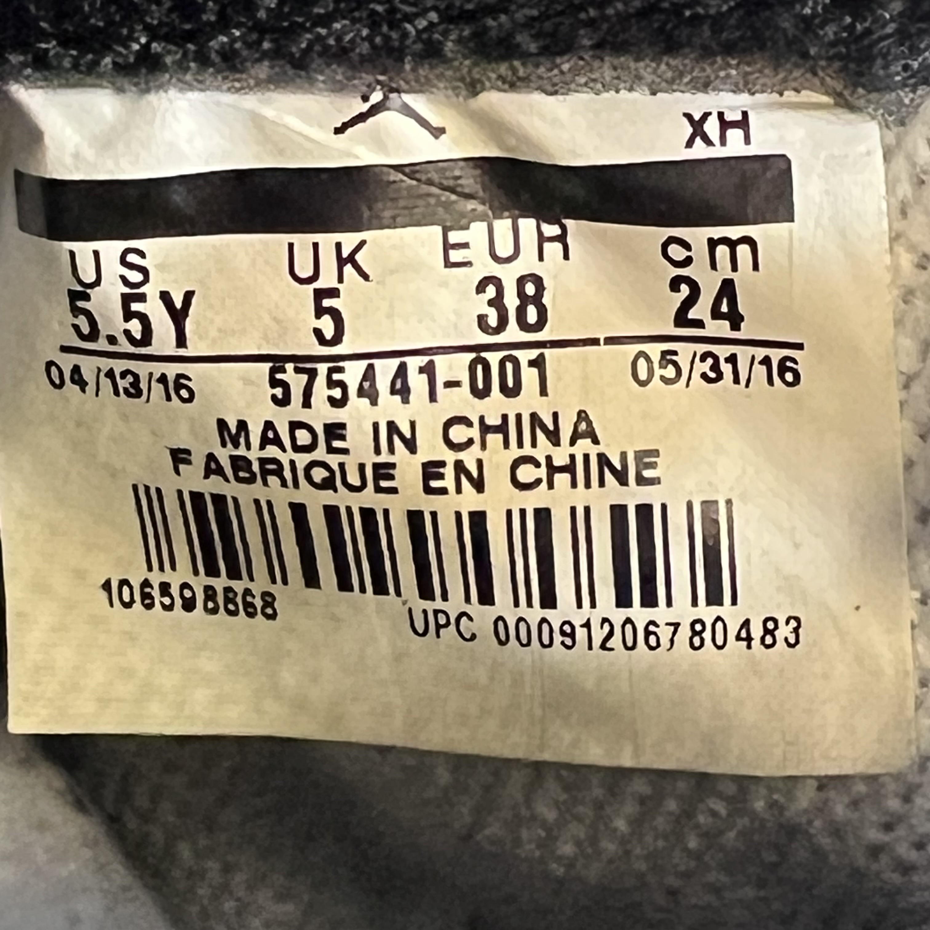 780253 Jordan 1 Retro Bred Banned (2016) (GS)