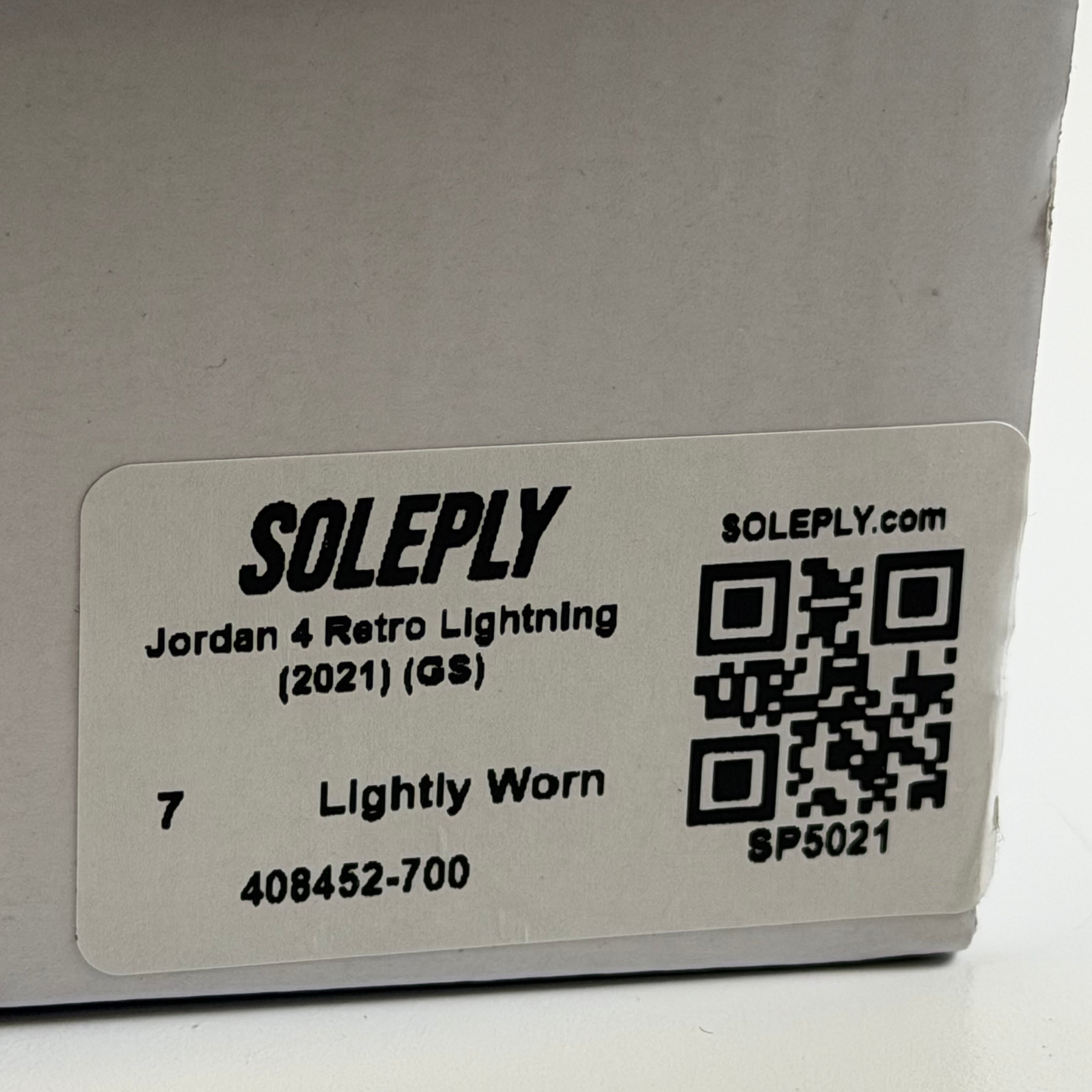 SP5021 Jordan 4 Retro Lightning (2021) (GS)