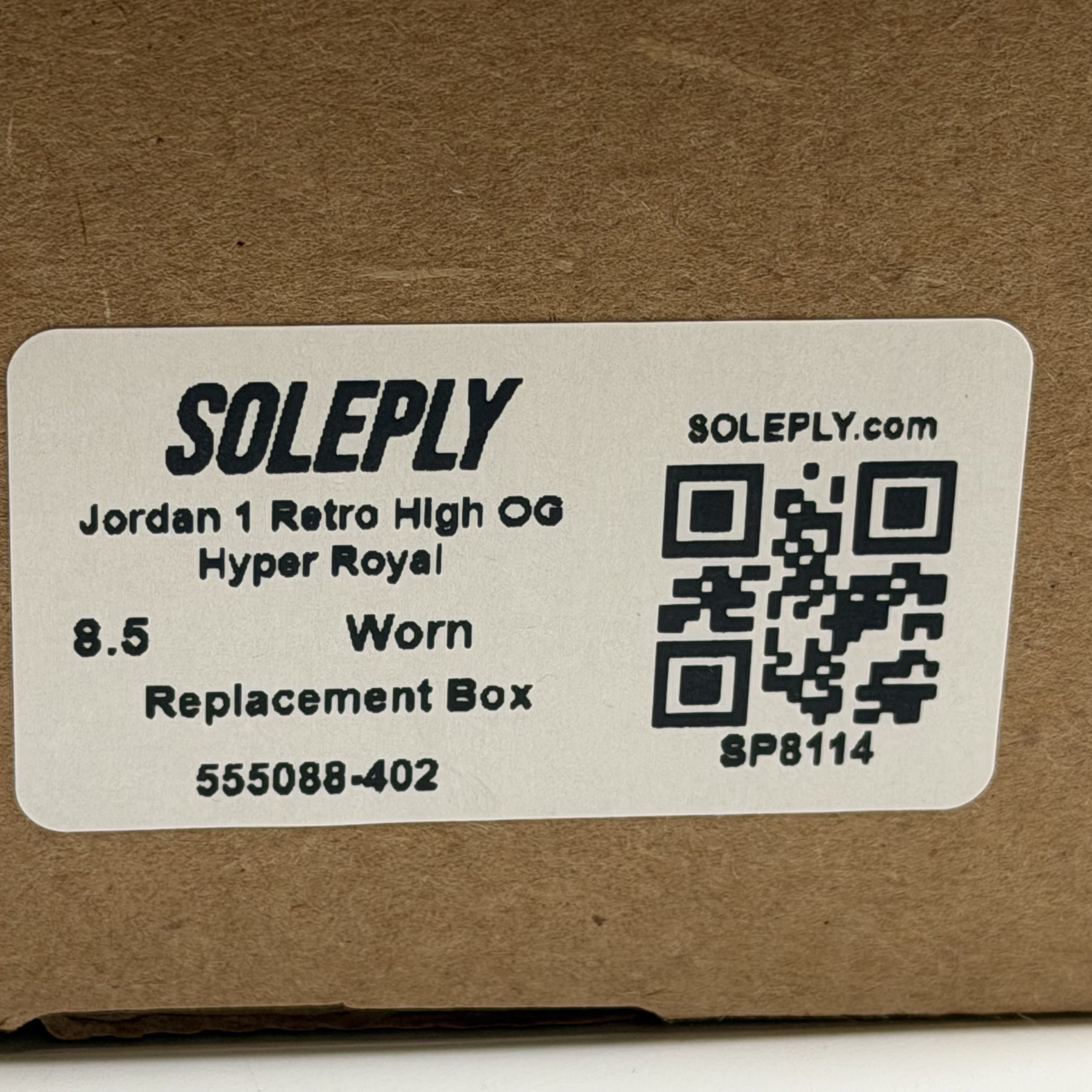 SP8114 Jordan 1 Retro High OG Hyper Royal
