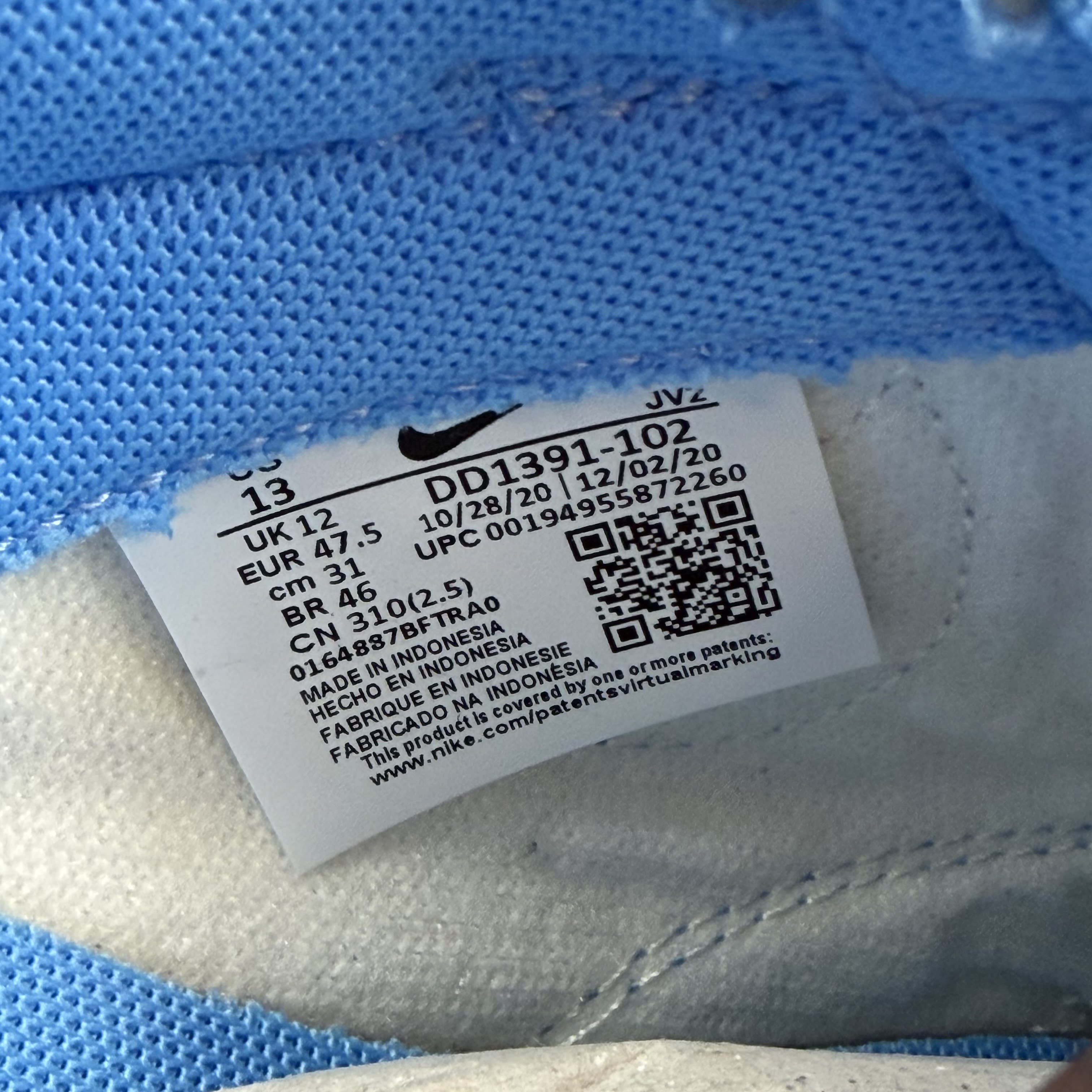 SP12223 Dunk Low 'University Blue'