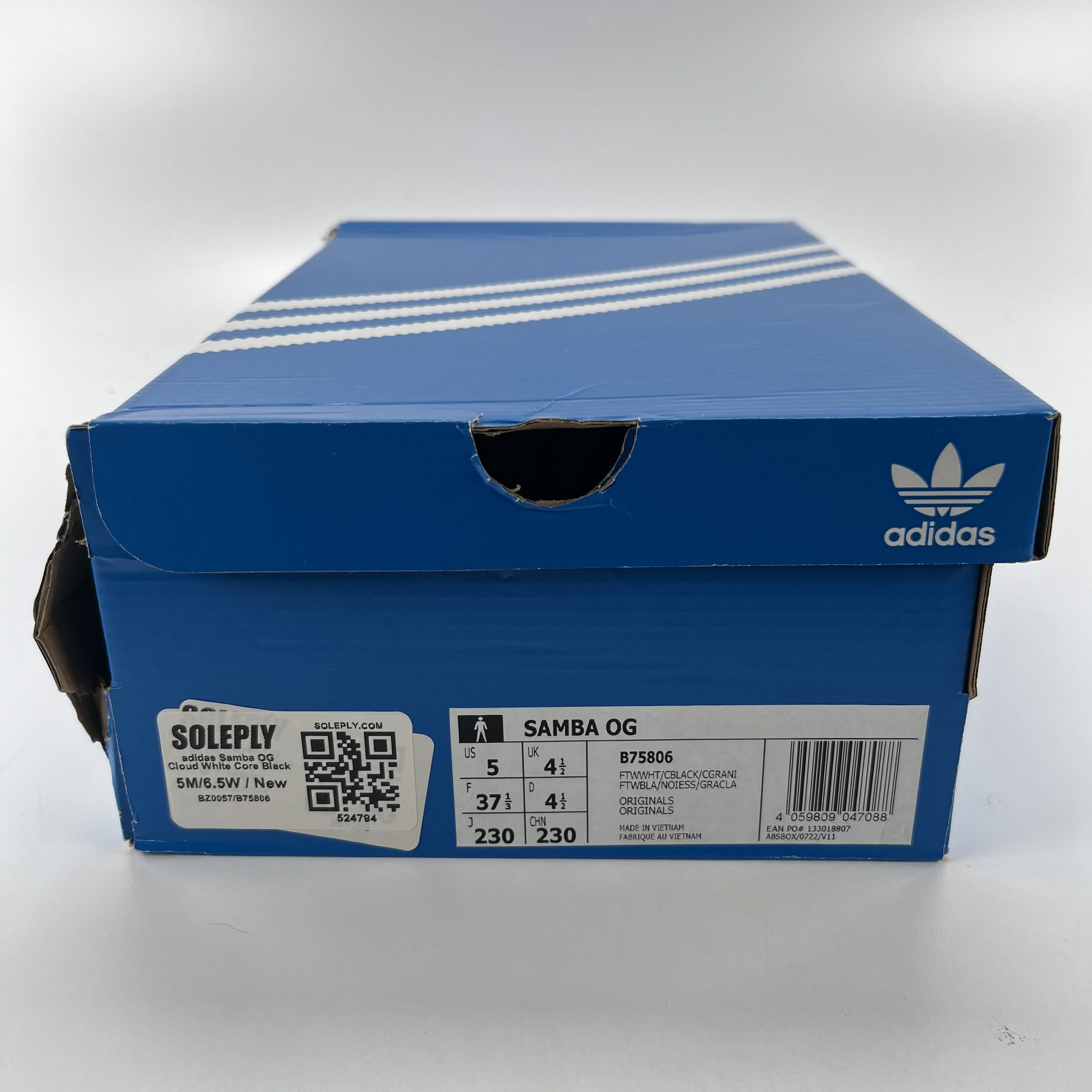 524794 adidas Samba OG Cloud White Core Black