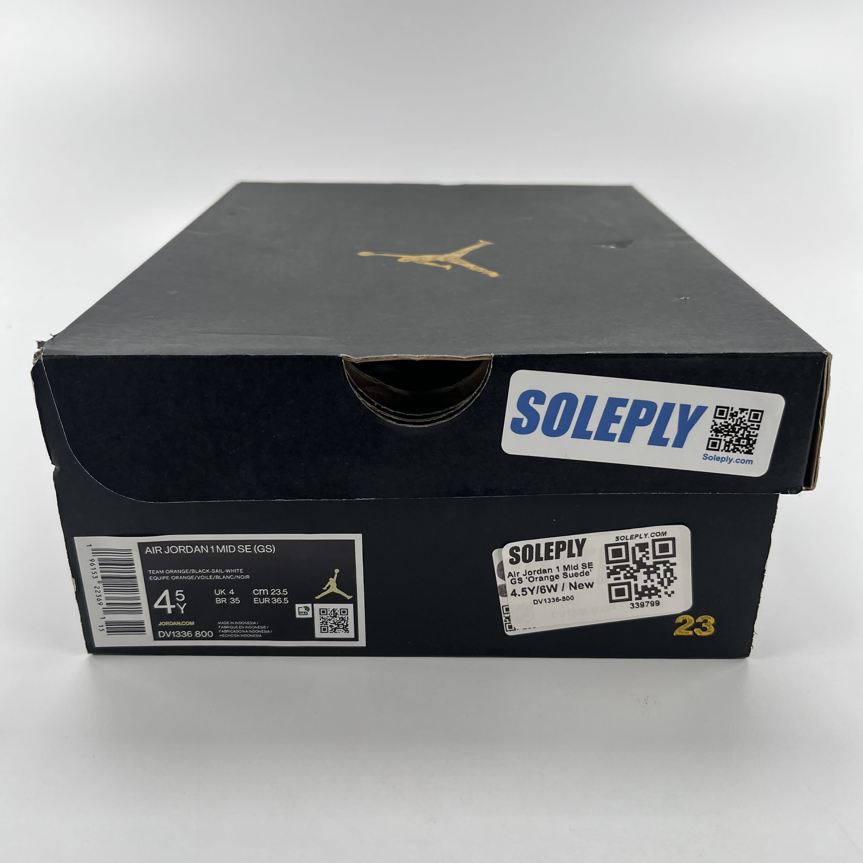 339799 Air Jordan 1 Mid SE GS 'Orange Suede'