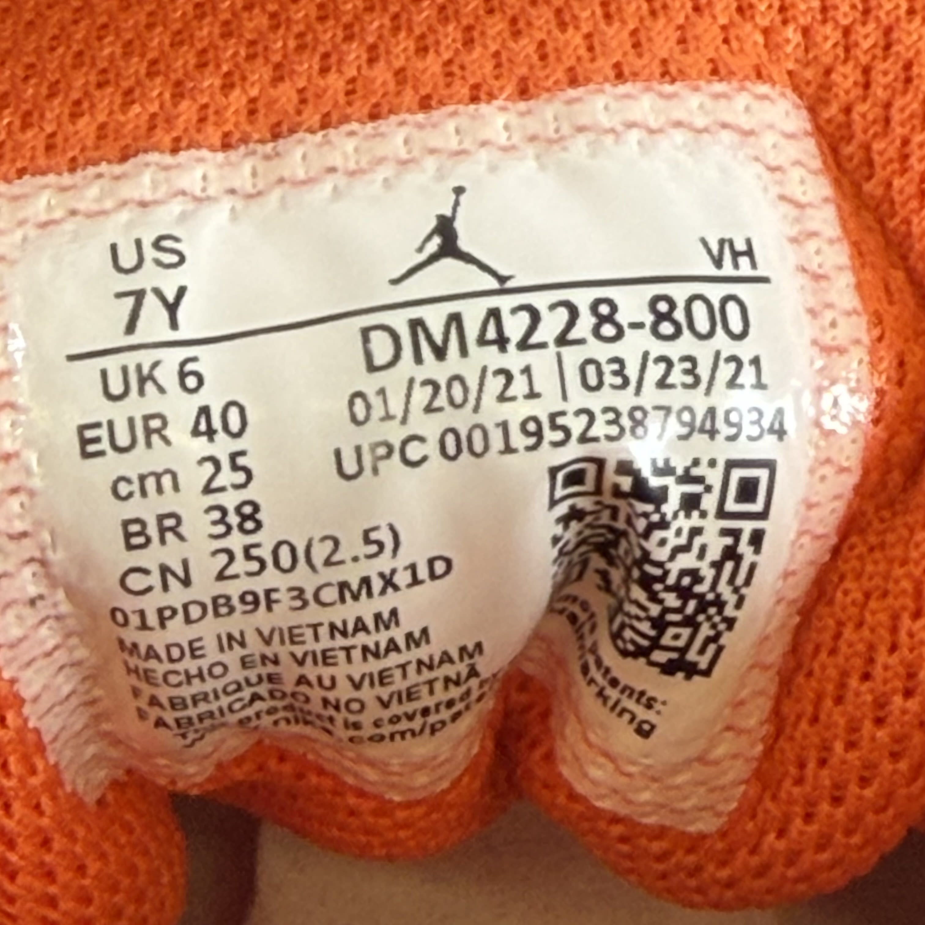 SP6078 Jordan 1 Mid Metallic Orange (GS)