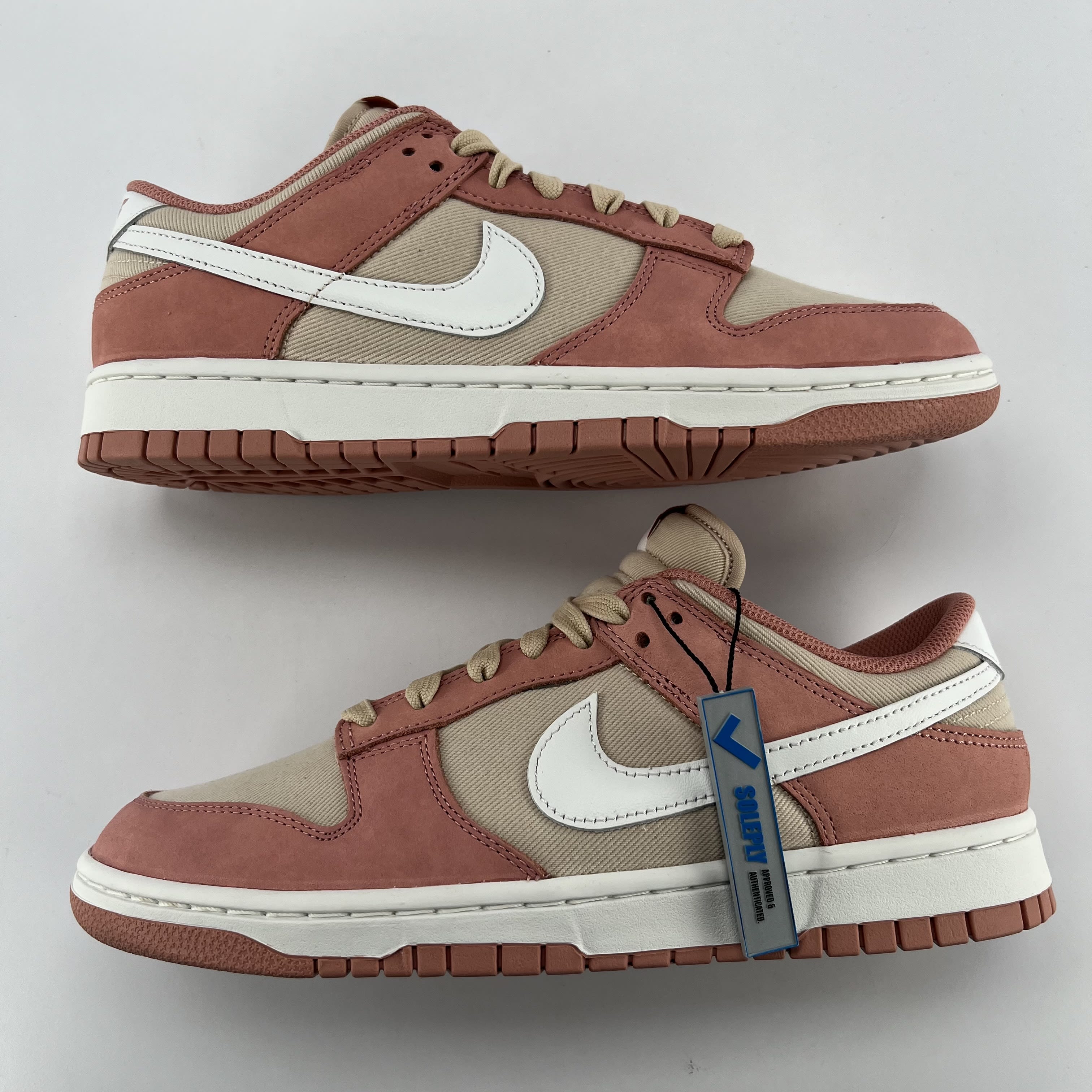 454248 Nike Dunk Low PRM Red Stardust