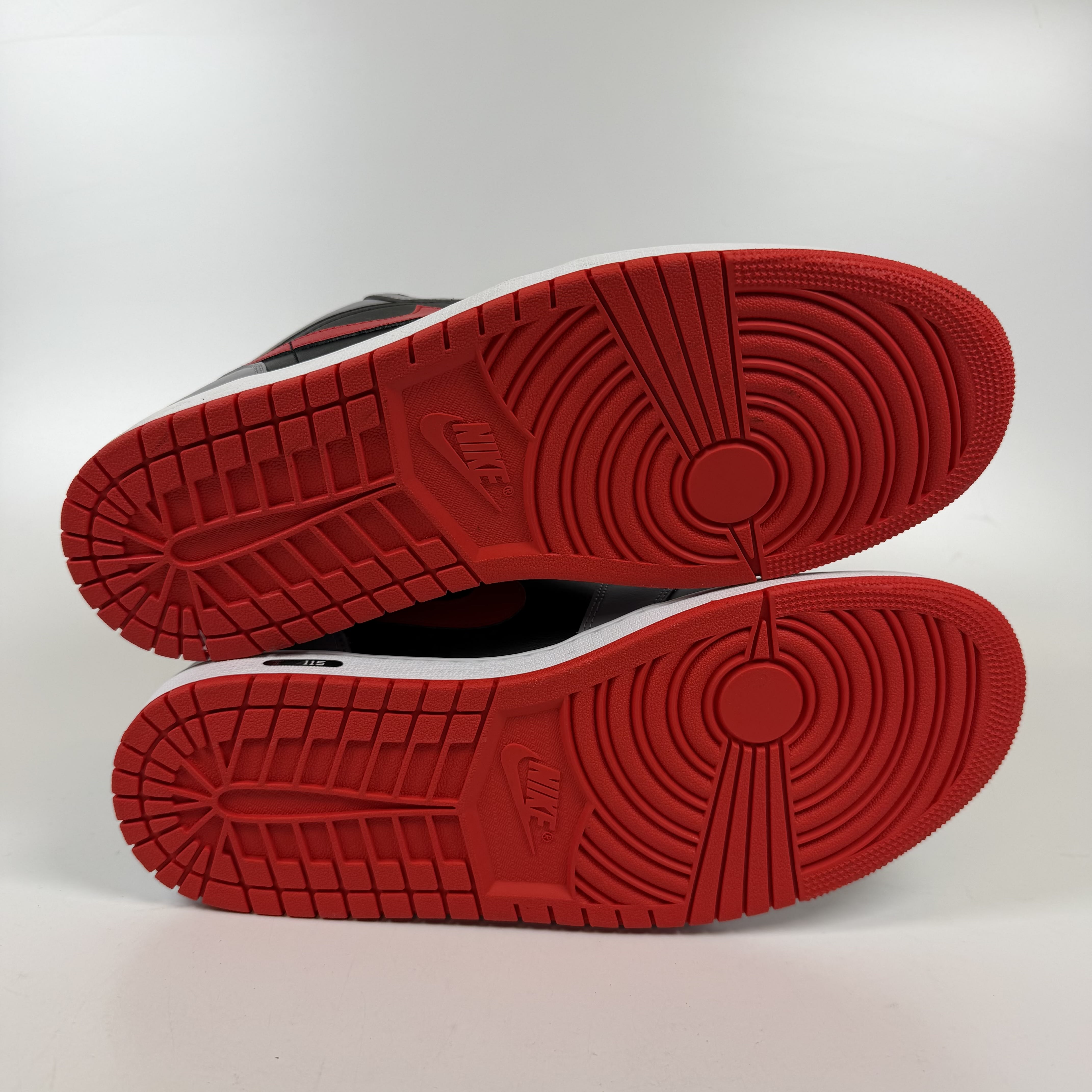 SP11979 Jordan 1 Low Black Light Smoke Grey Gym Red