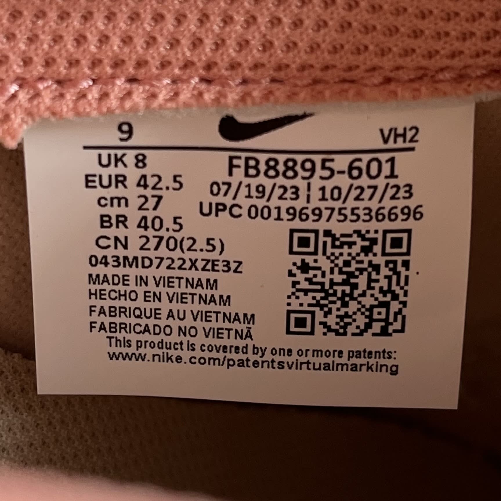 588728 Nike Dunk Low PRM Red Stardust